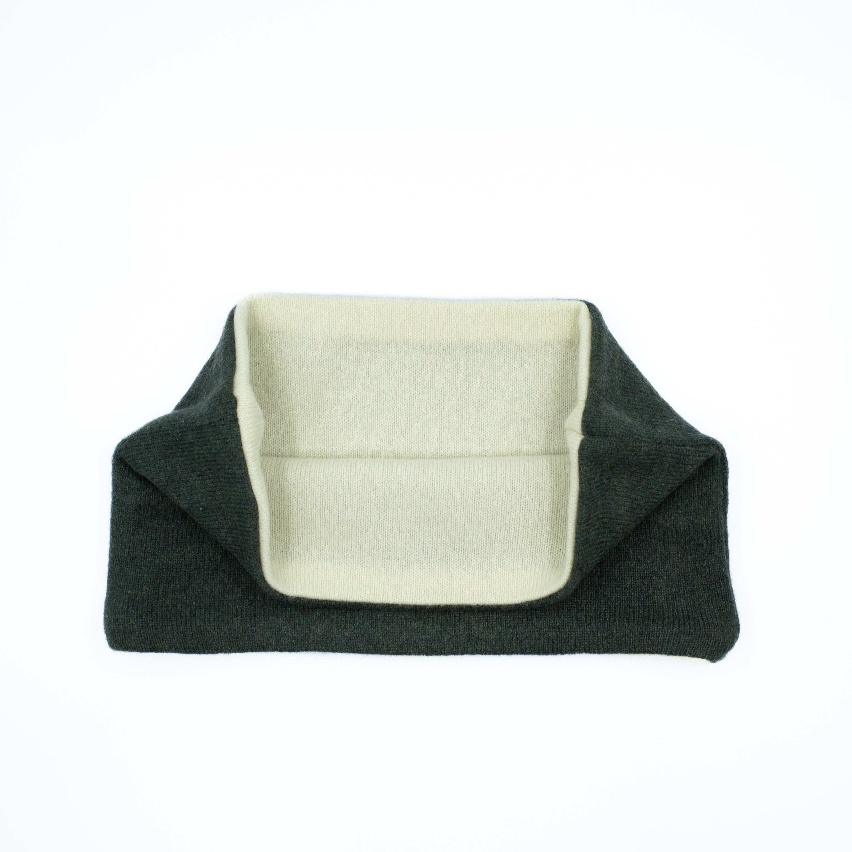 Men’s Dark Spruce Green and Pale Lime Neck Warmer