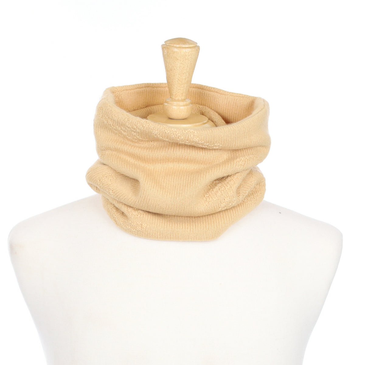 Caramel Textured Luxury Double Layered Snood