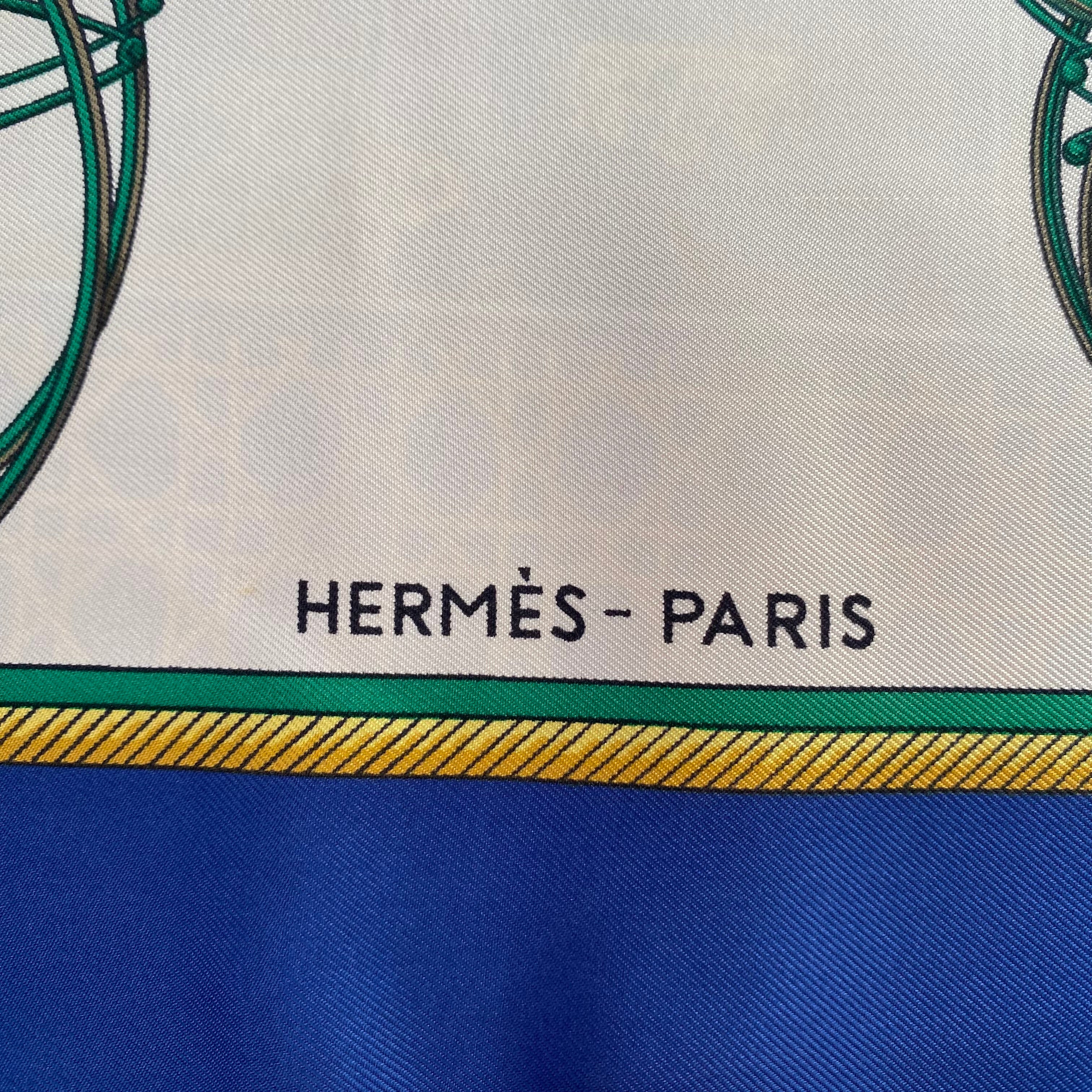 Hermès Les Voitures a Transformation Silk Scarf