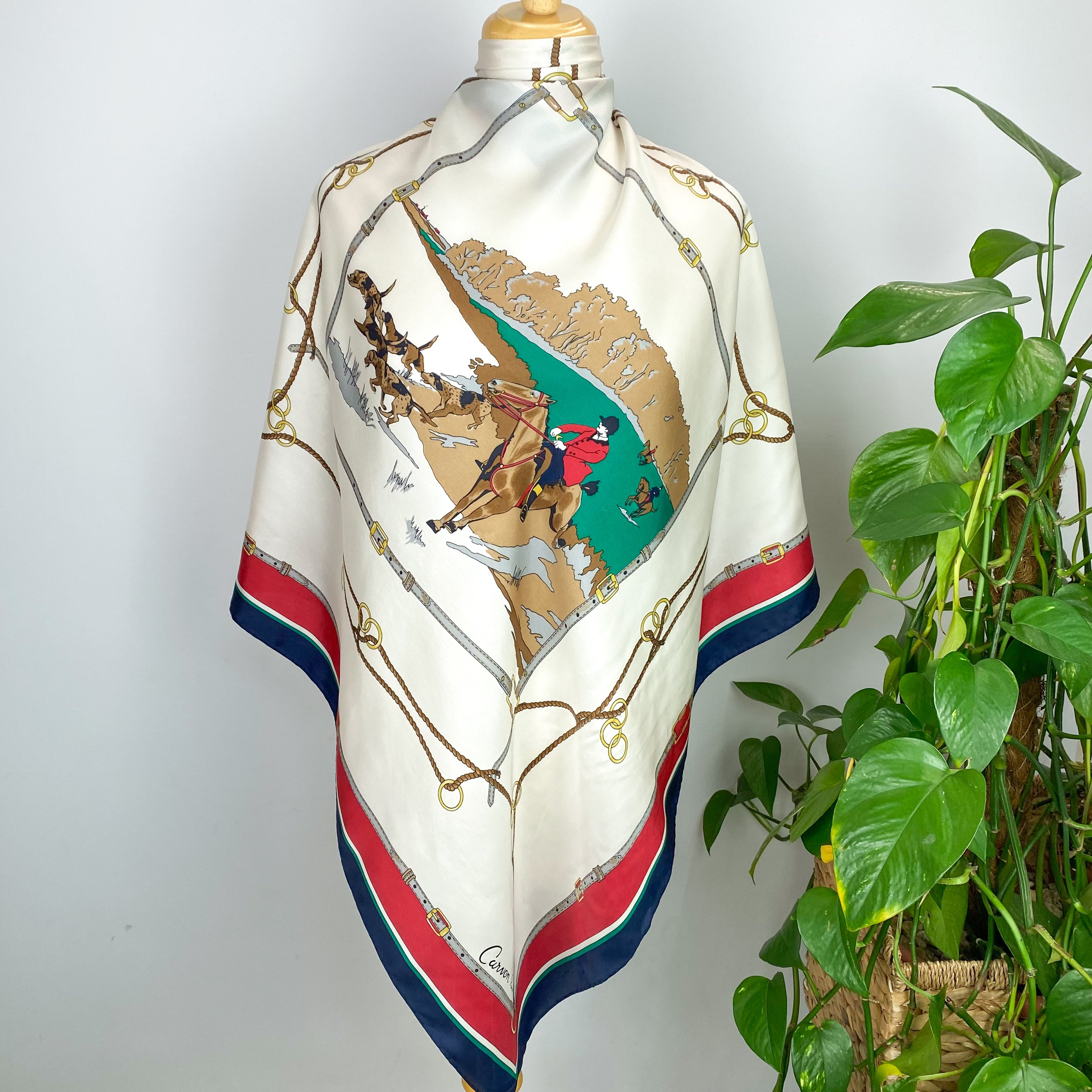 Vintage Carven Silk Scarf