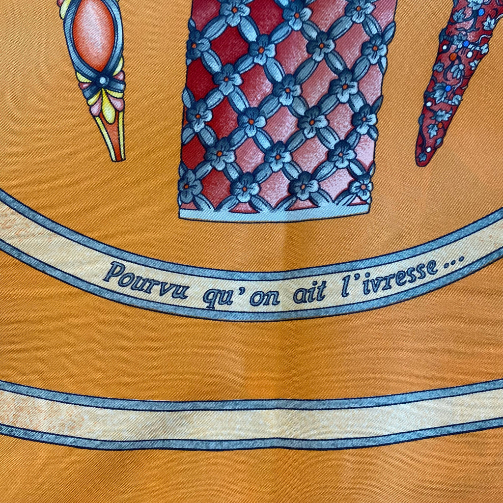 Brand New Boxed Hermès  Qu Importe le Flacon Silk Scarf