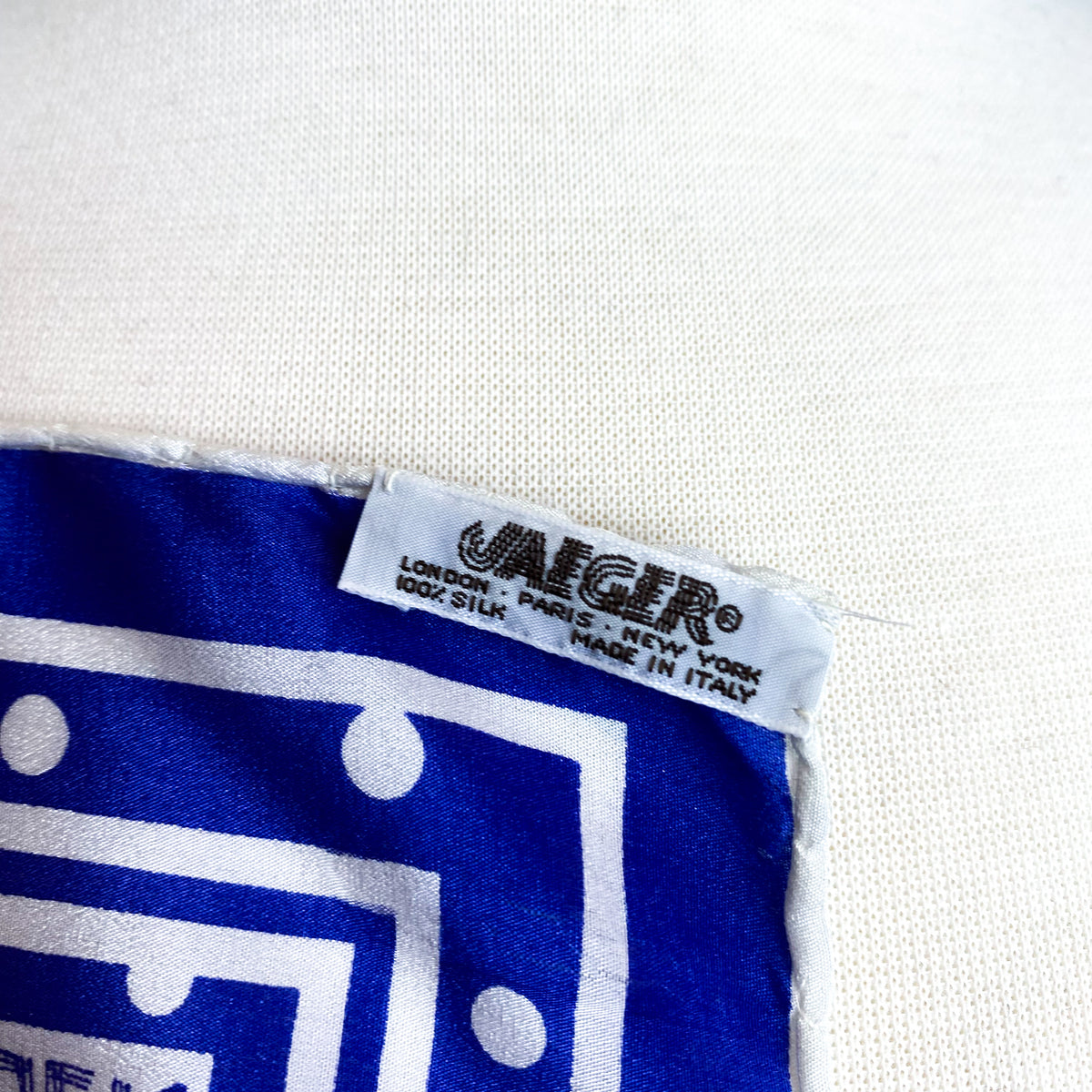 Jaeger Spotty Vintage Silk Scarf