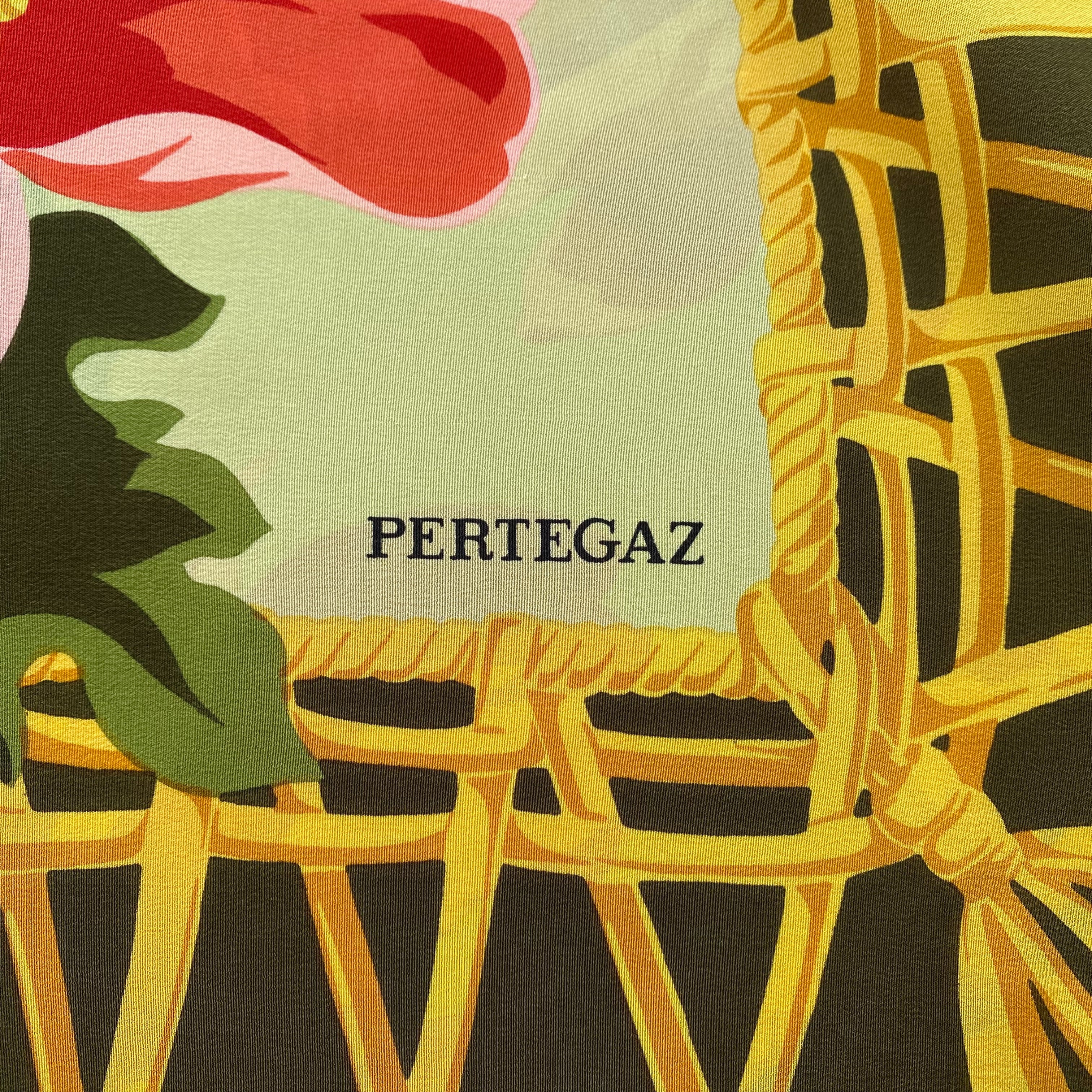 Pertegaz Vibrant Floral Silk Scarf