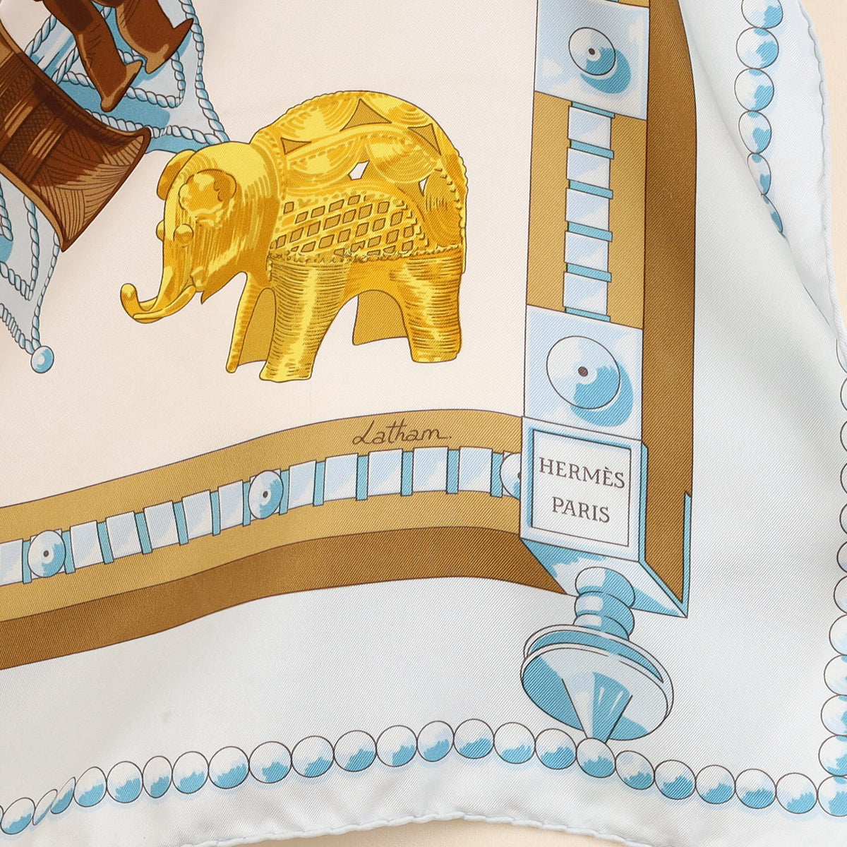 Hermès Cuillers D’Afrique Silk Scarf Quite Rare