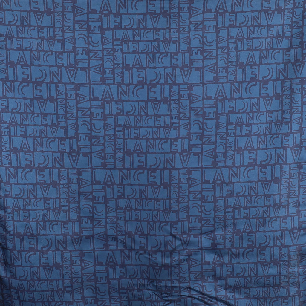 Brand New Lancel Dark Blue Designer Silk Scarf