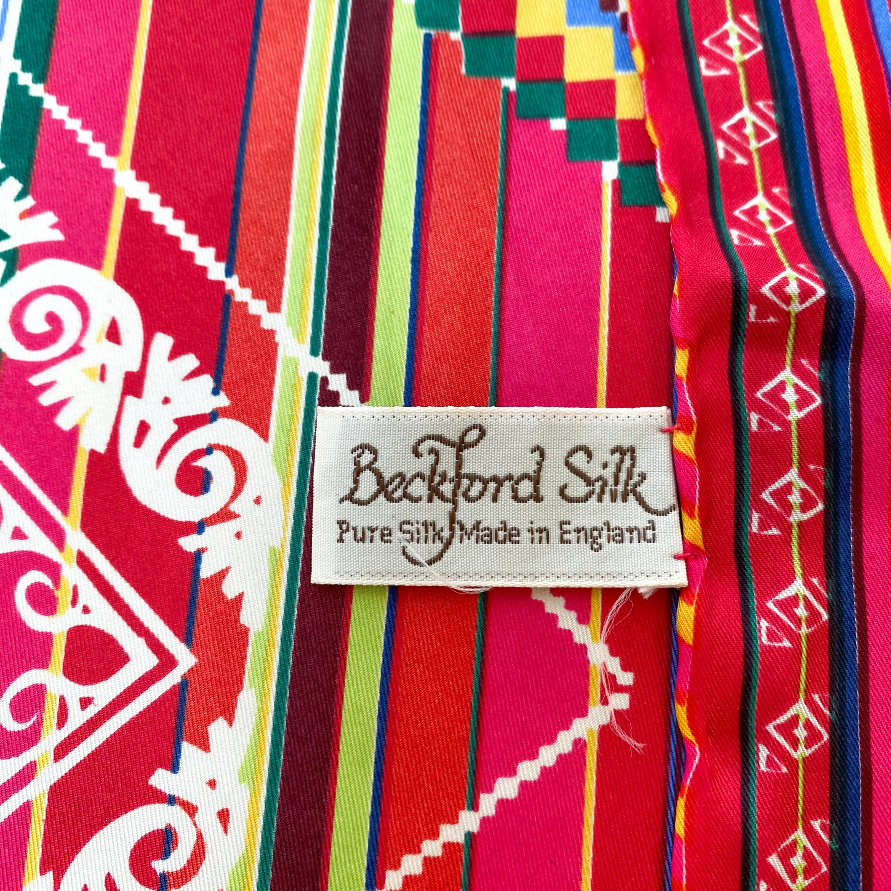 Colourful Beckford Silk Scarf