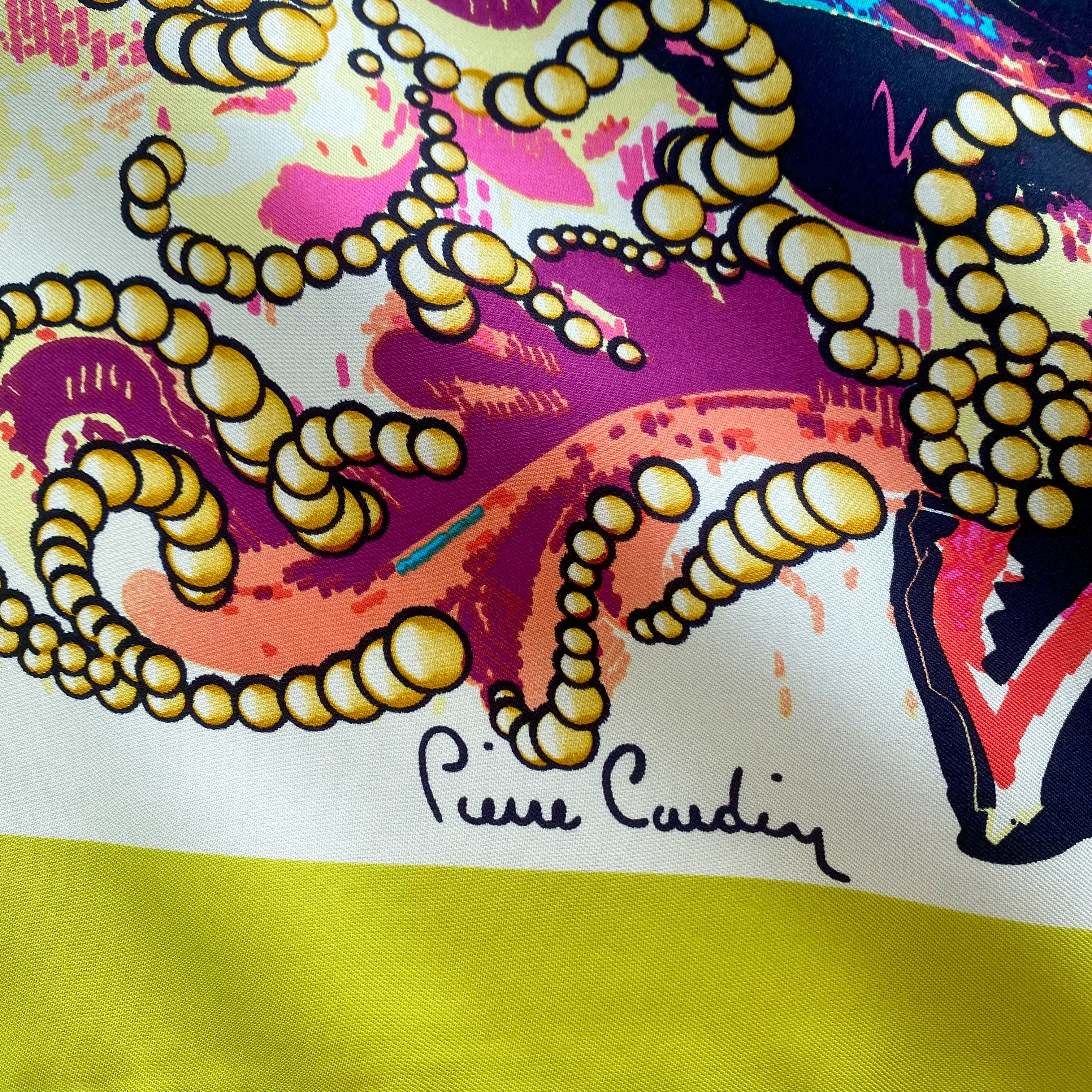 1980’s Pierre Cardin Multi Coloured Silk Scarf
