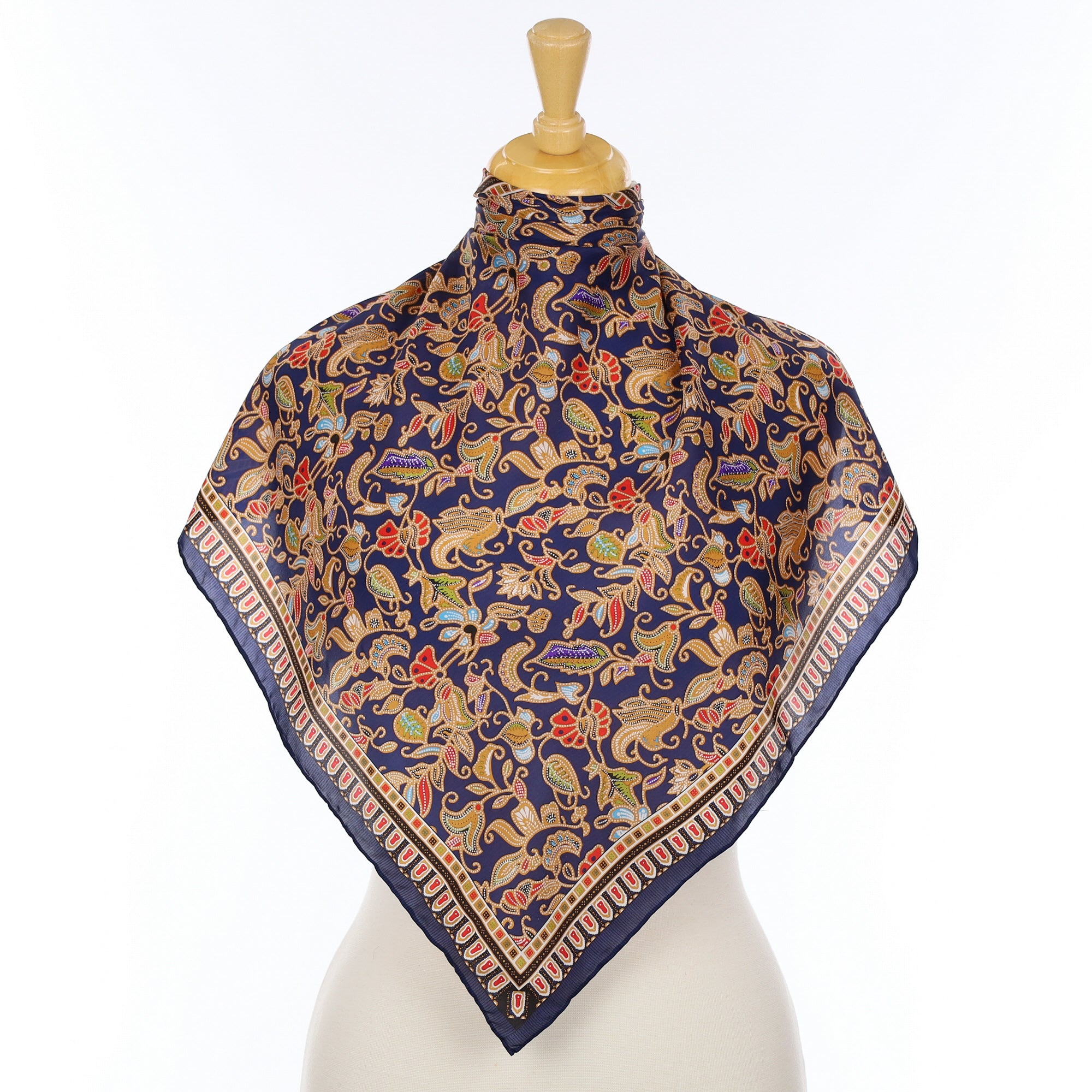 Small Floral Silk Scarf