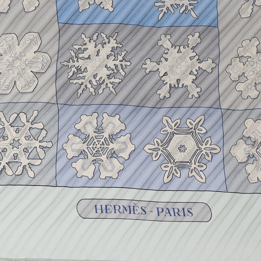 Hermès Feux de L’Hiver Plisse Silk Scarf