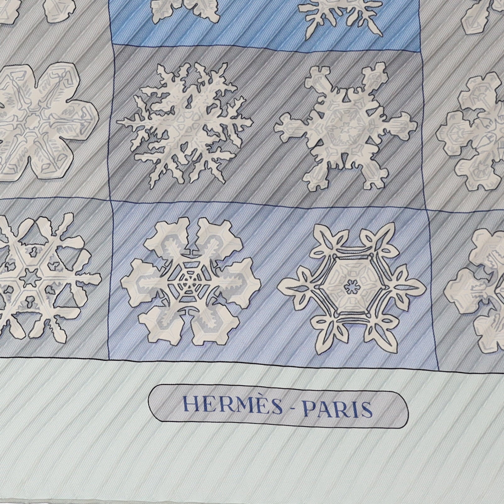 Hermès Feux de L’Hiver Plisse Silk Scarf
