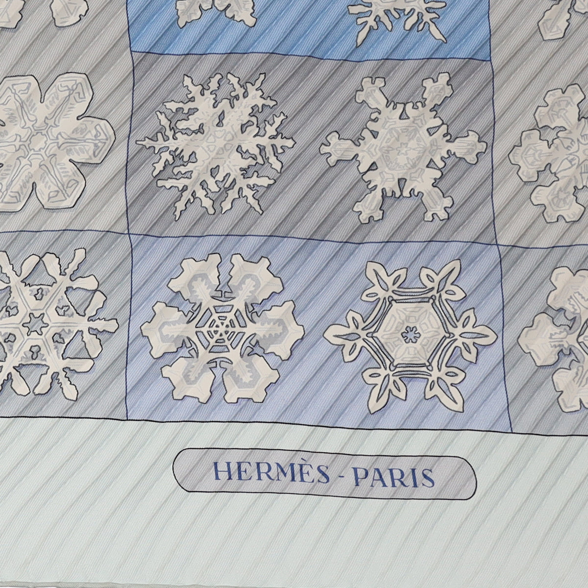 Hermès Feux de L’Hiver Plisse Silk Scarf