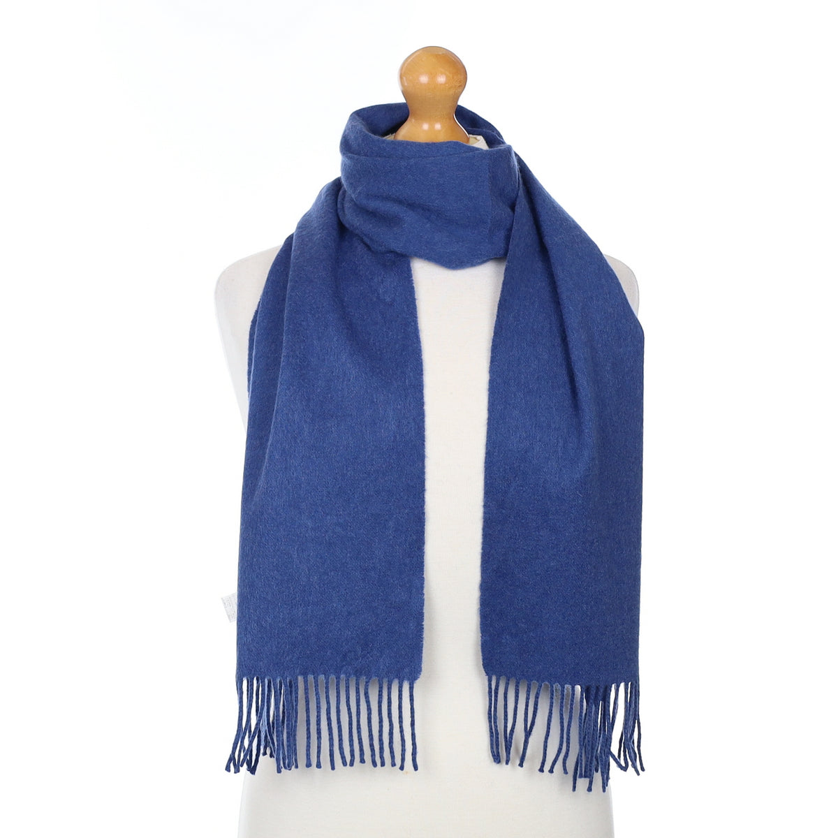 Naval Blue Cashmere Woven Scarf