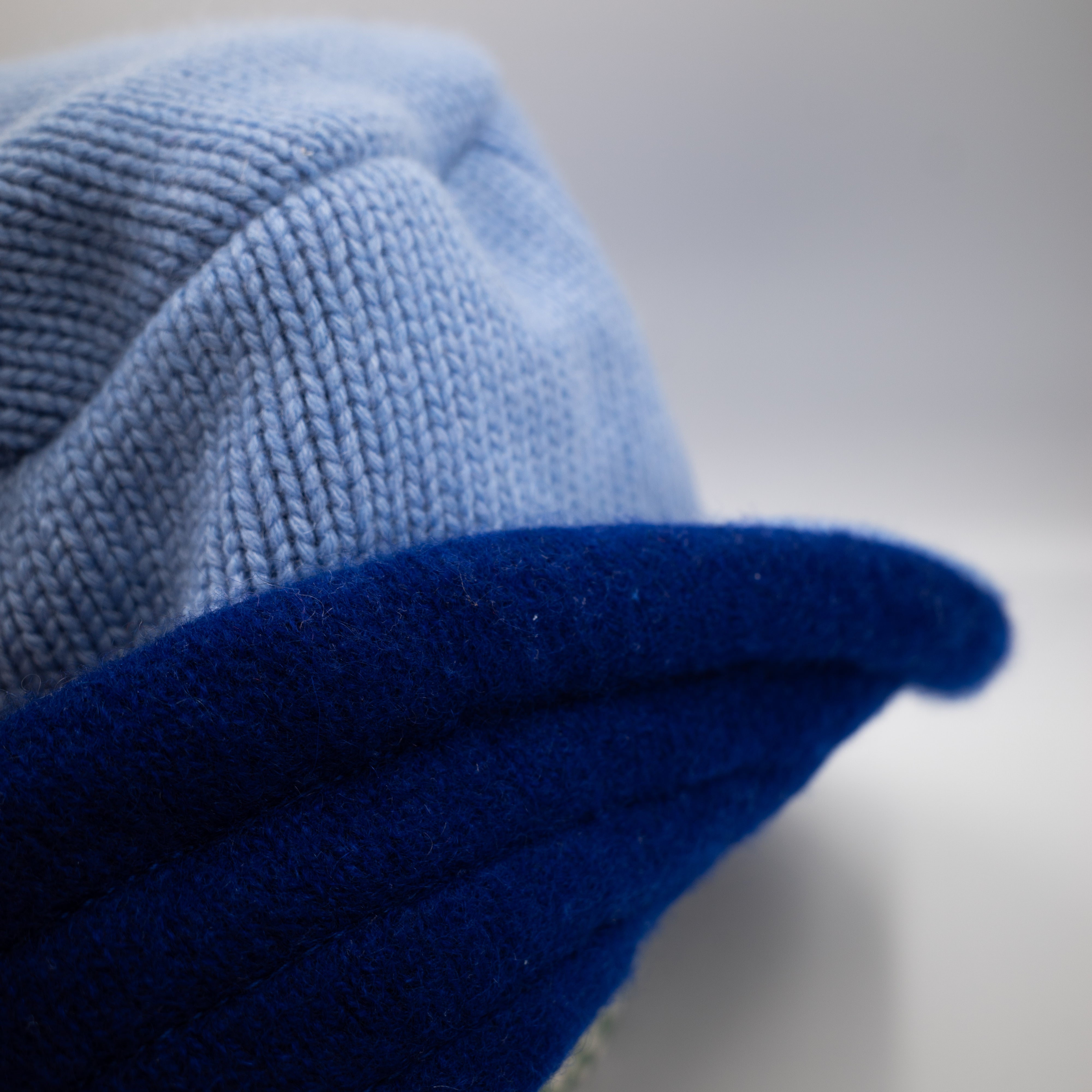 Sky Blue Reversible Cashmere Bucket Hat Medium