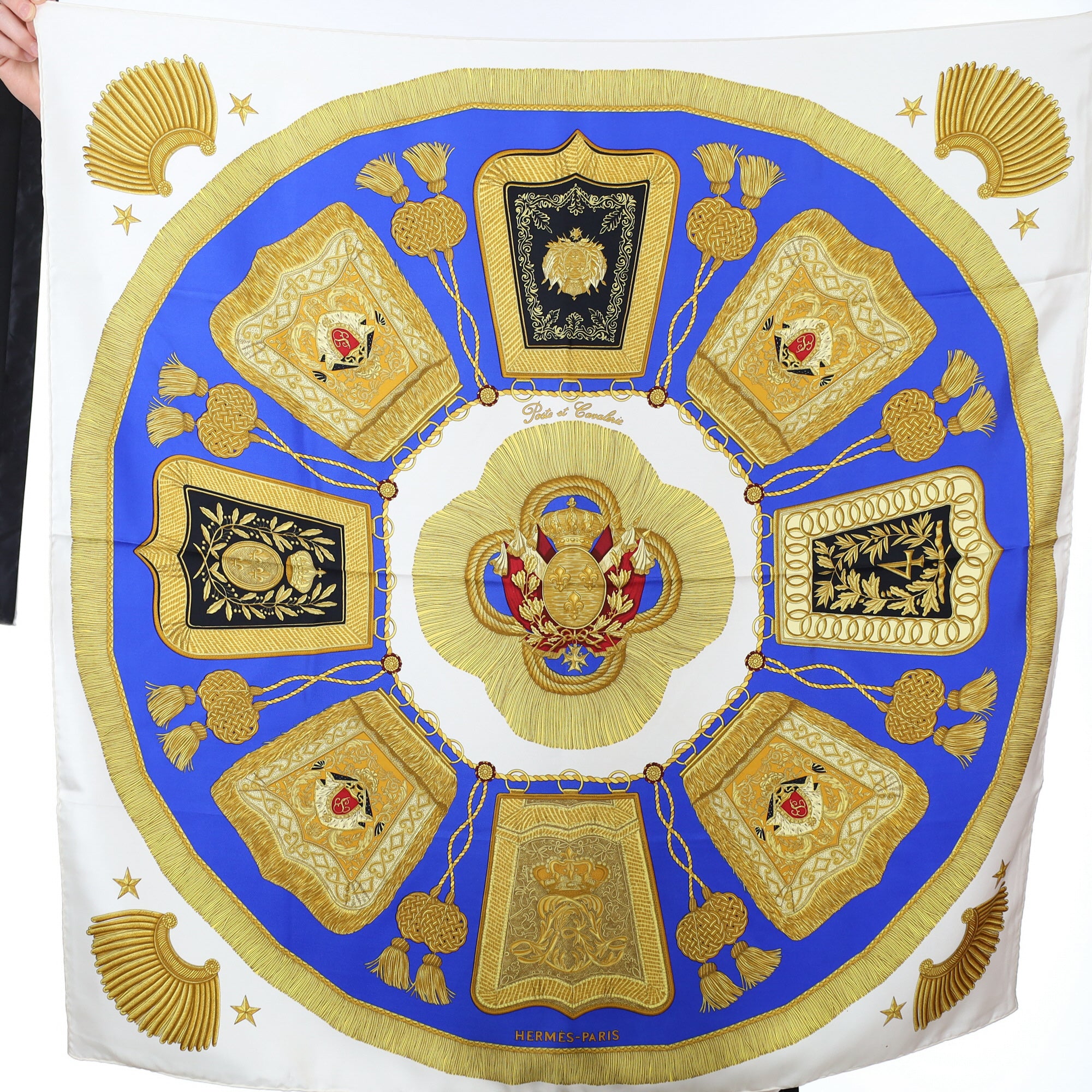 Hermès Poste et Cavalerie Silk Scarf