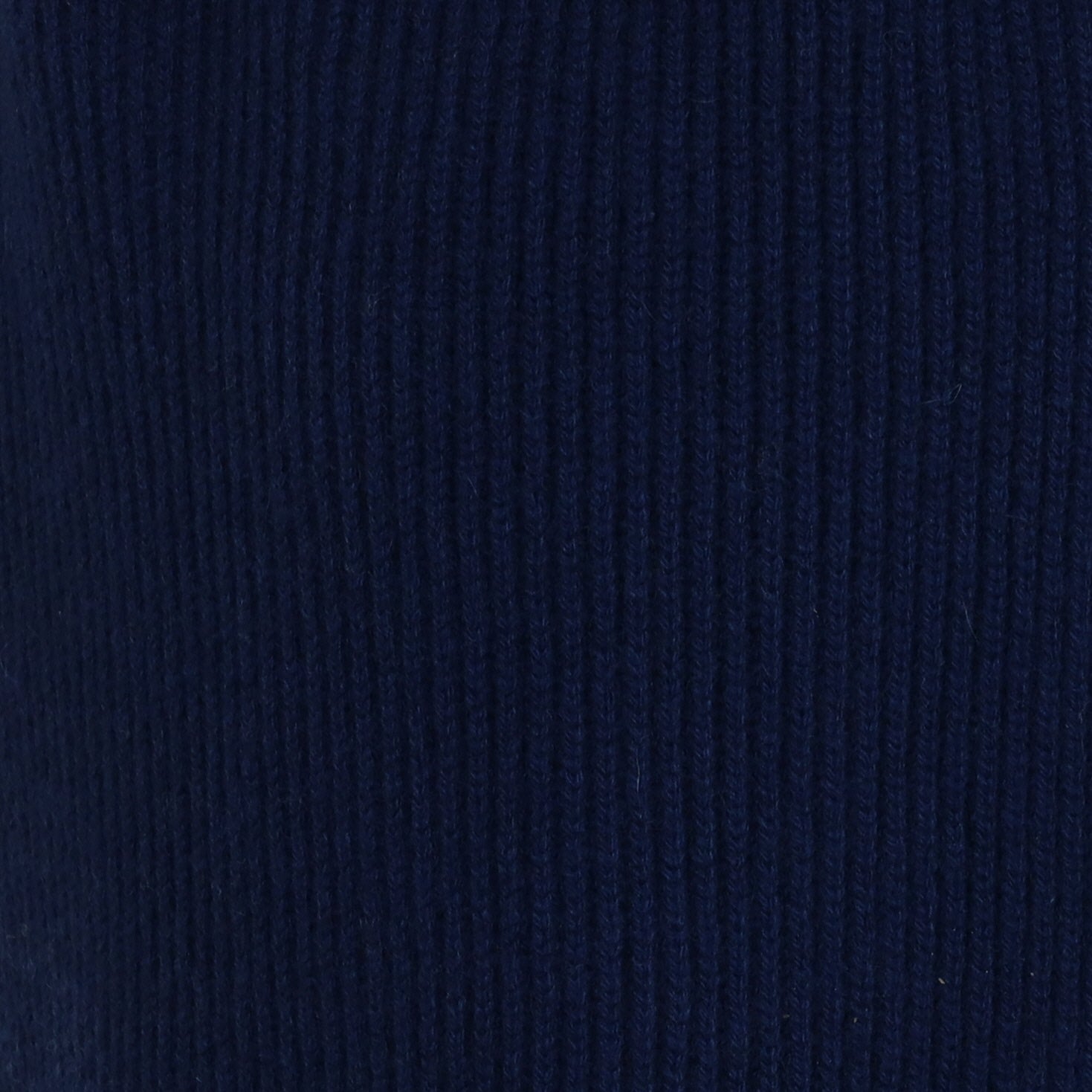 Brand New Scottish French Navy Rib Cashmere Scarf