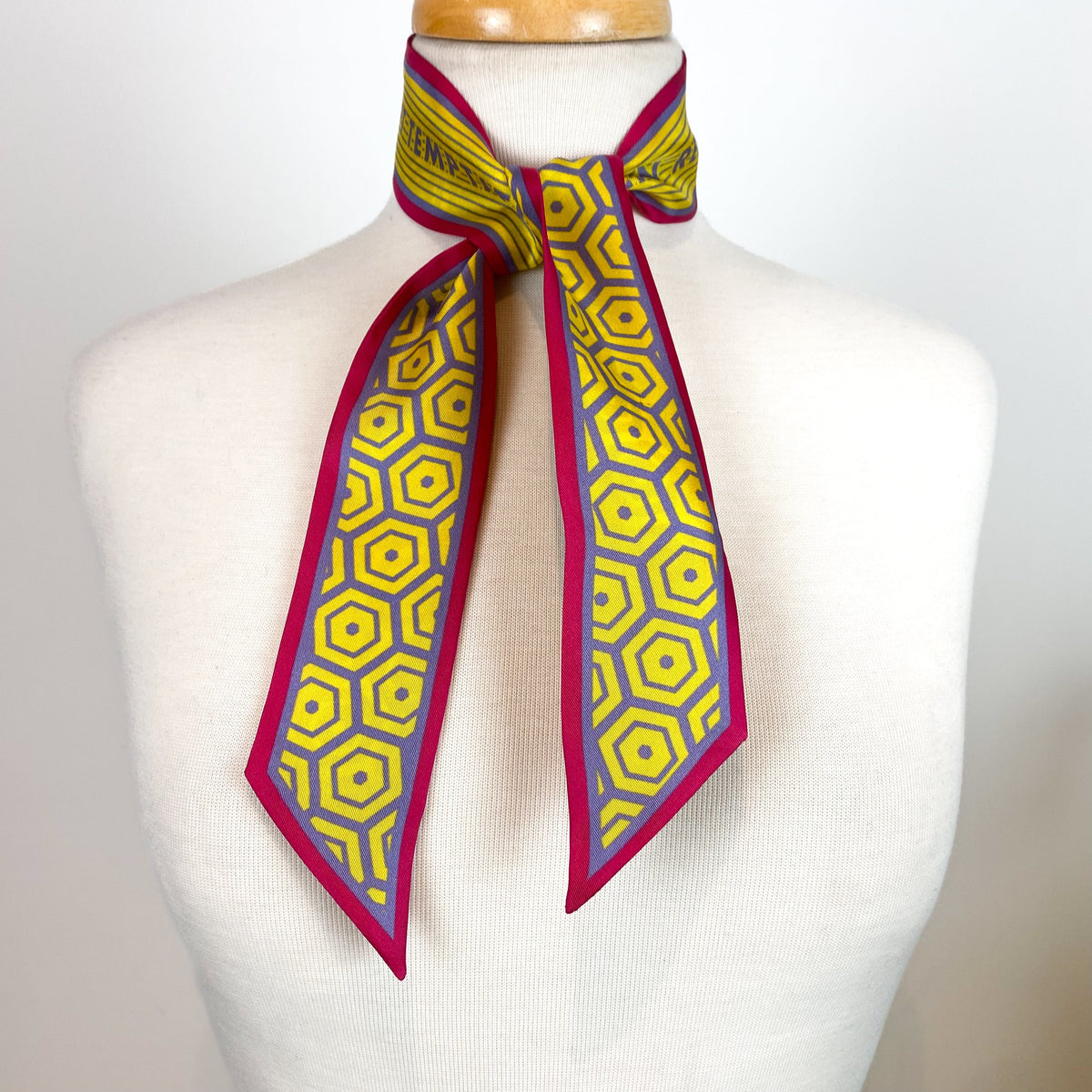 Furious Goose Slogan Twilly Silk Scarf