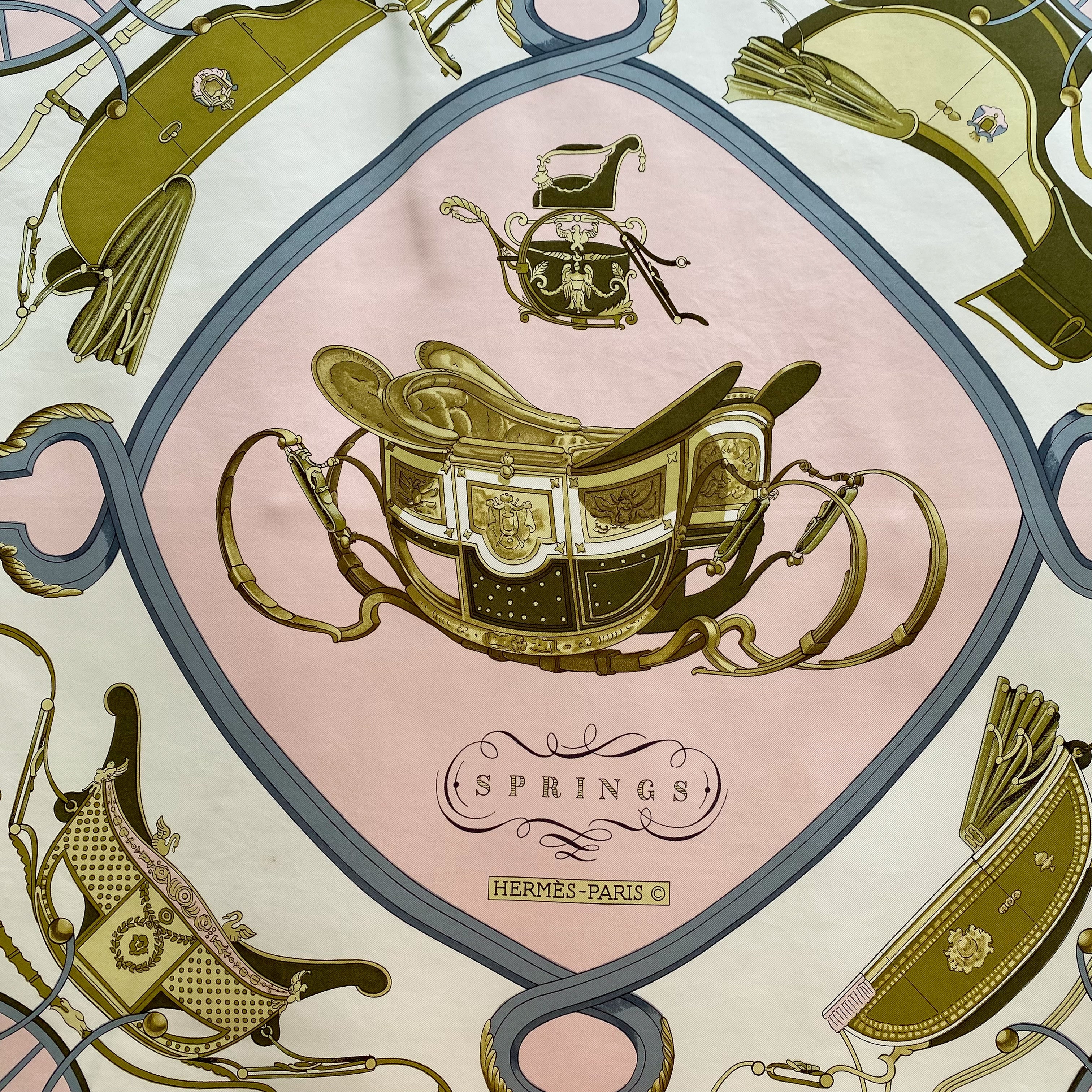 Hermès Springs Silk Scarf