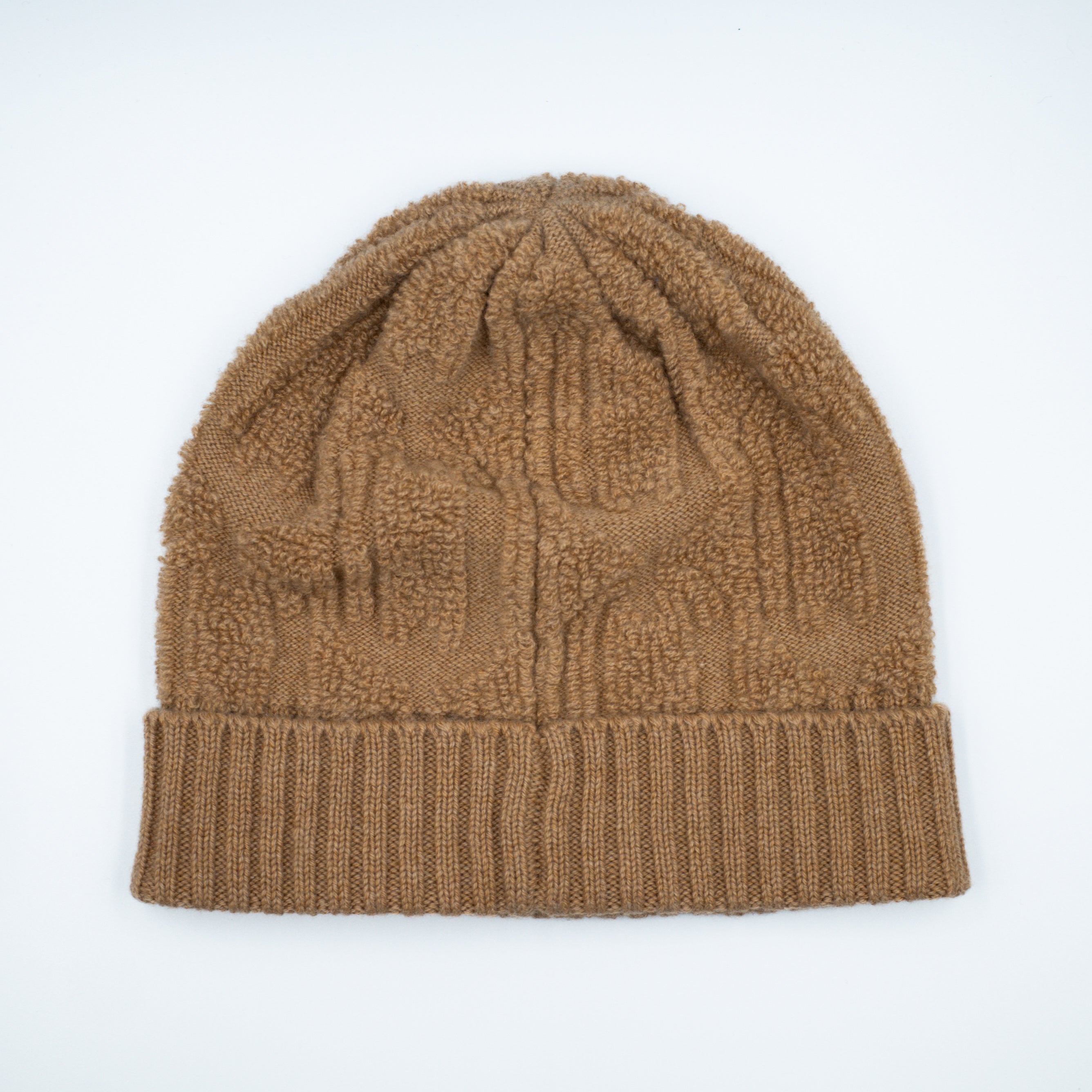 New Scottish Camel Brown Beanie Hat One Size