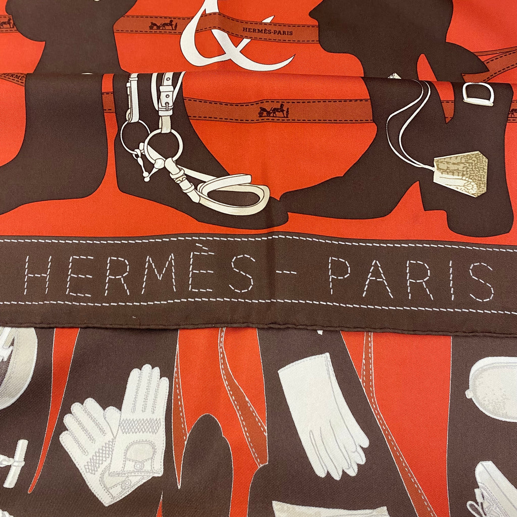 Hermès Madame Monsieur Silk Scarf
