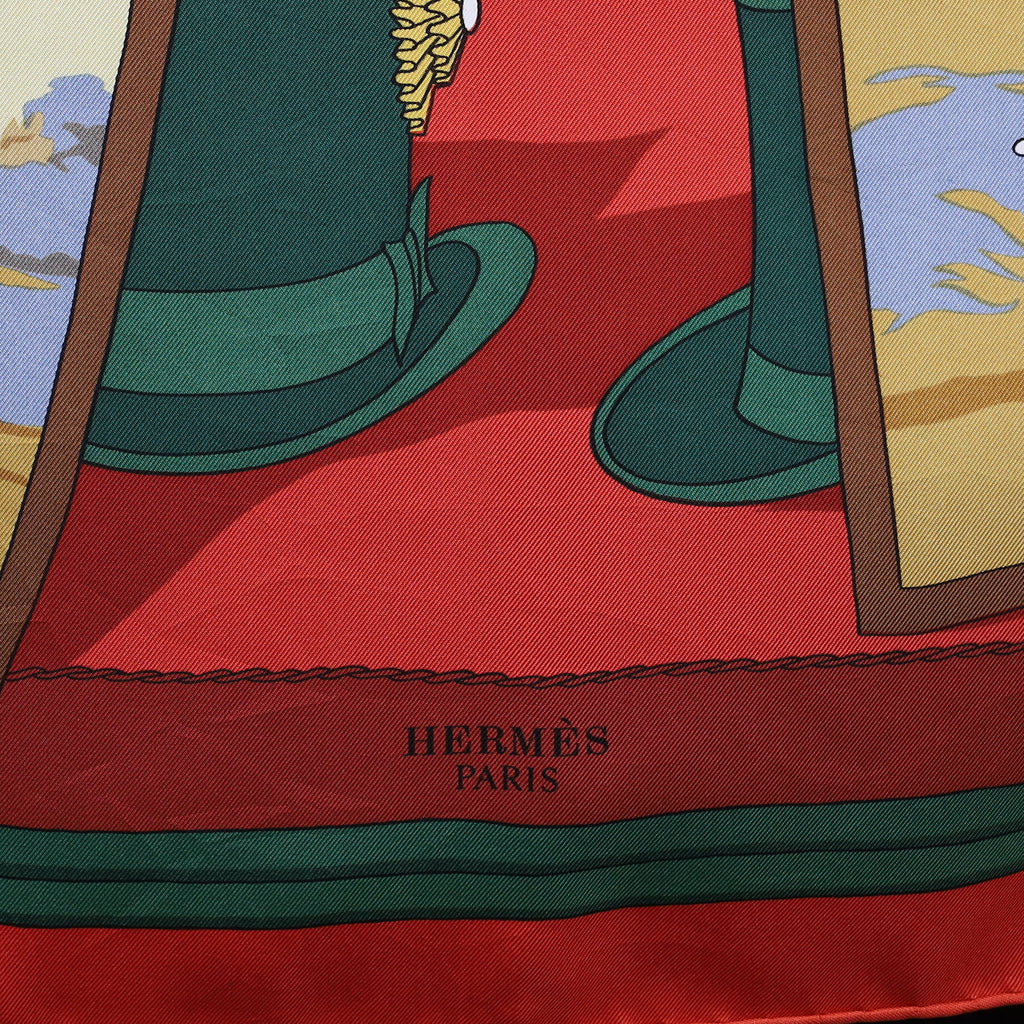 Hermès Mail-Coach Silk Scarf