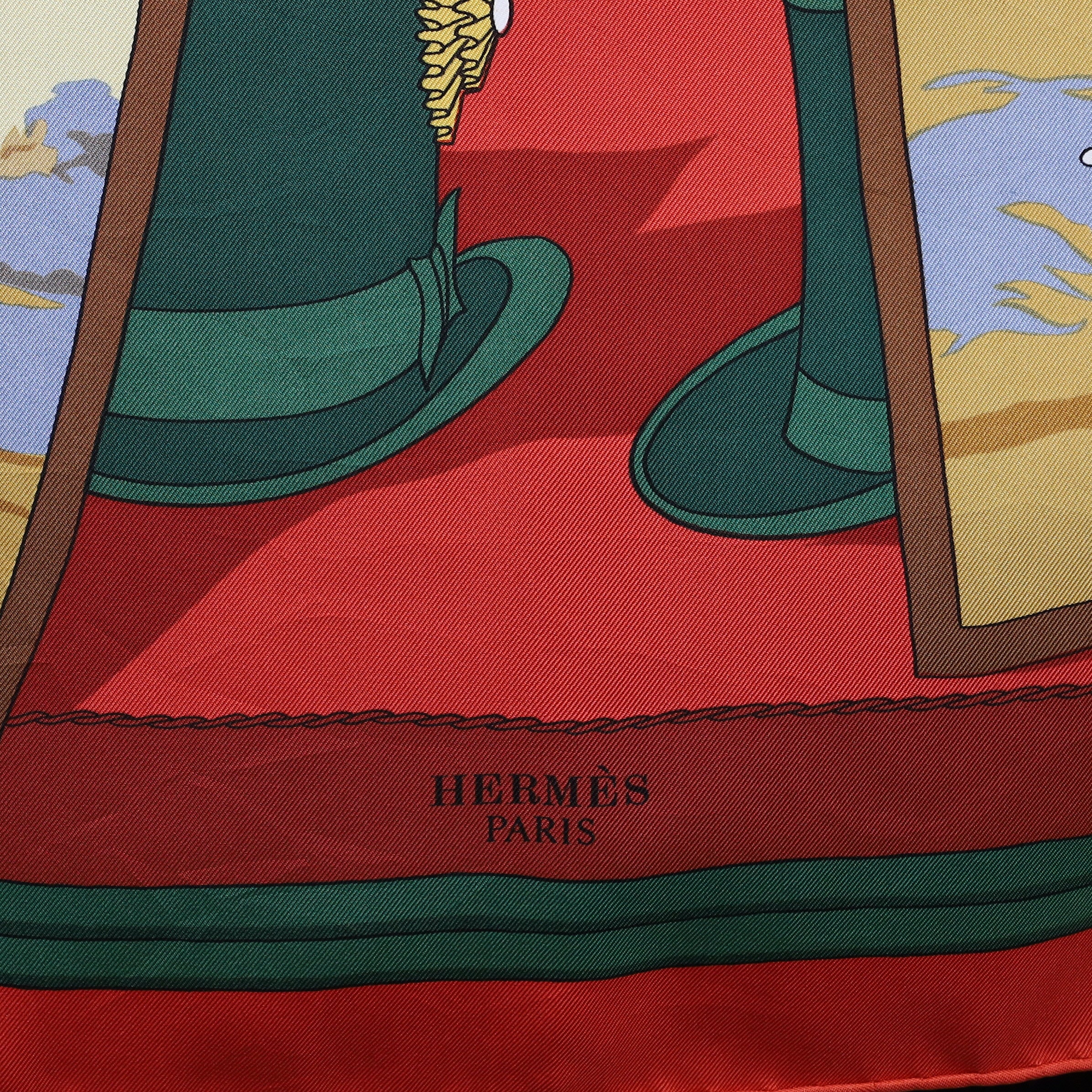 Hermès Mail-Coach Silk Scarf
