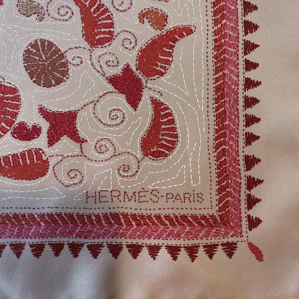 Pristine Hermès Carré Kantha Silk Scarf Quite Rare