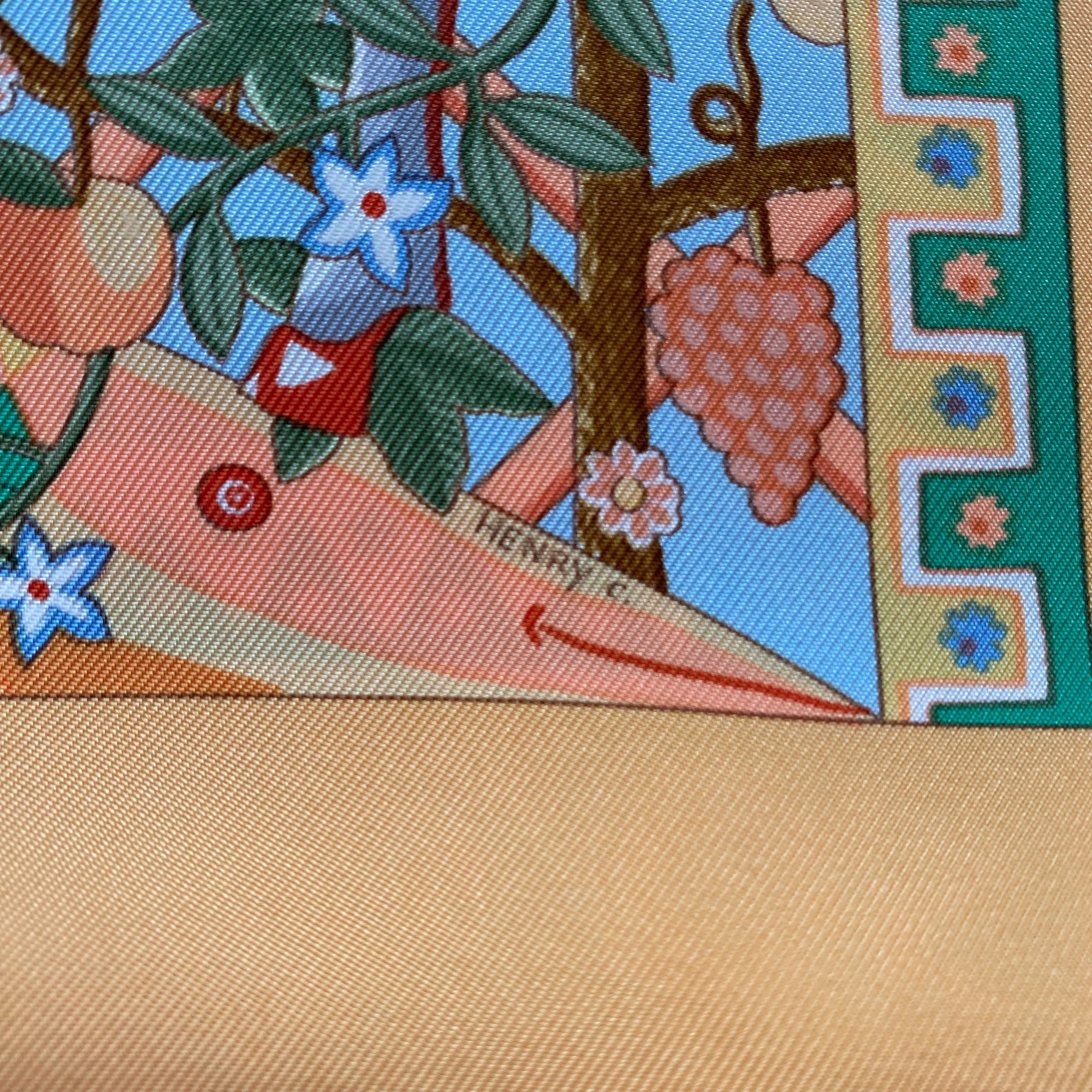 Hermès Axis Mundi Silk Scarf
