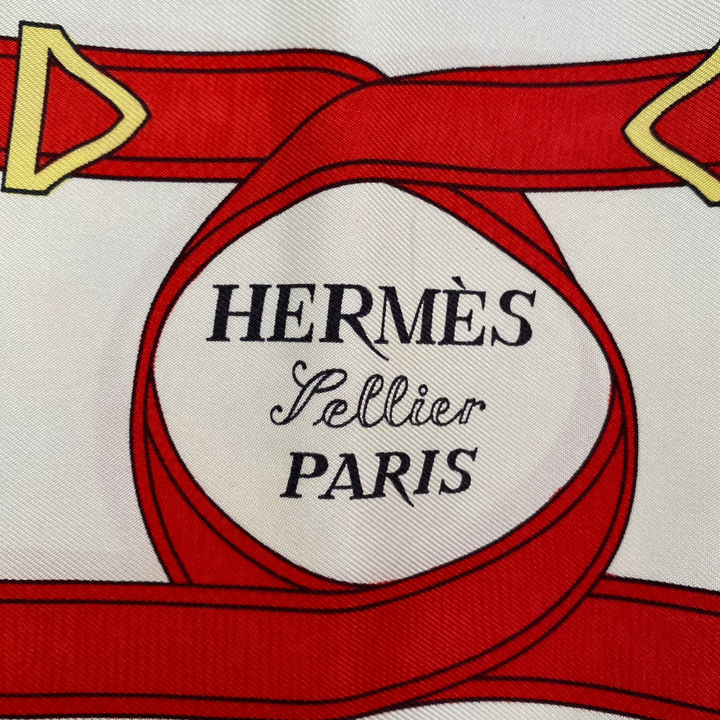 Hermès Eperon D'or Silk Scarf