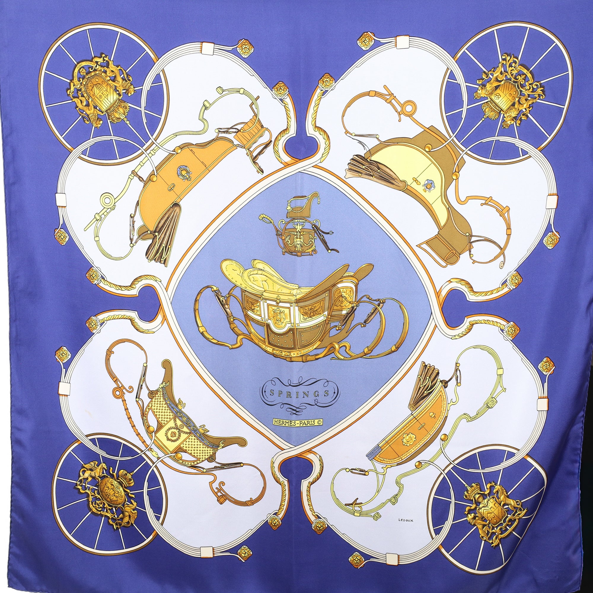 Hermès Springs Silk Scarf