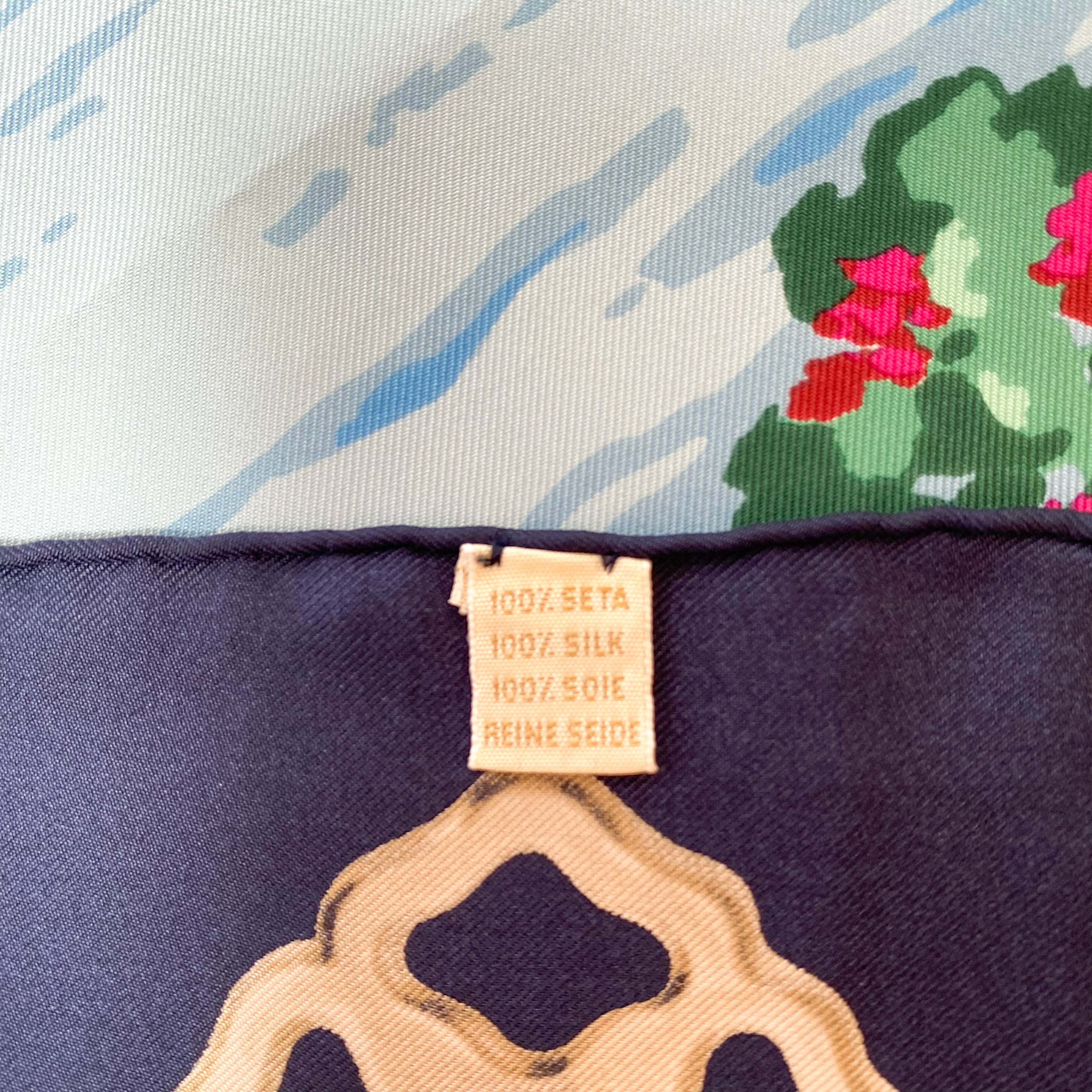 Chopard Lake Design Silk Scarf