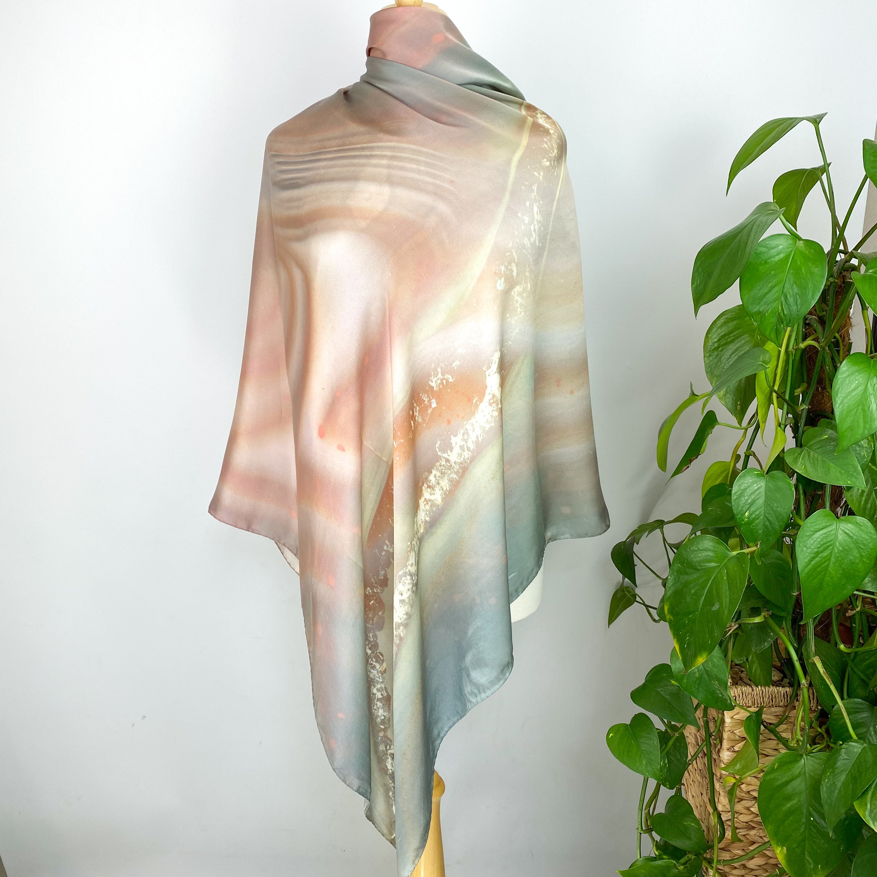 Extra Large Tie Dye Weston Silk Scarf