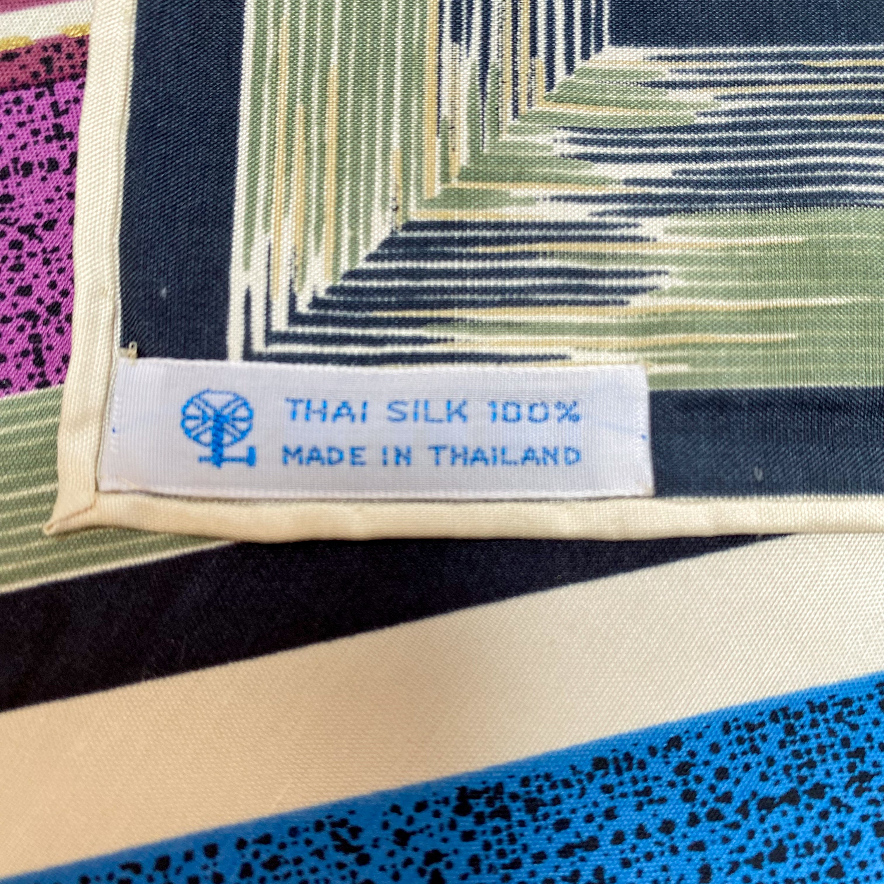 Brand New Jim Thompson Striped Silk Scarf