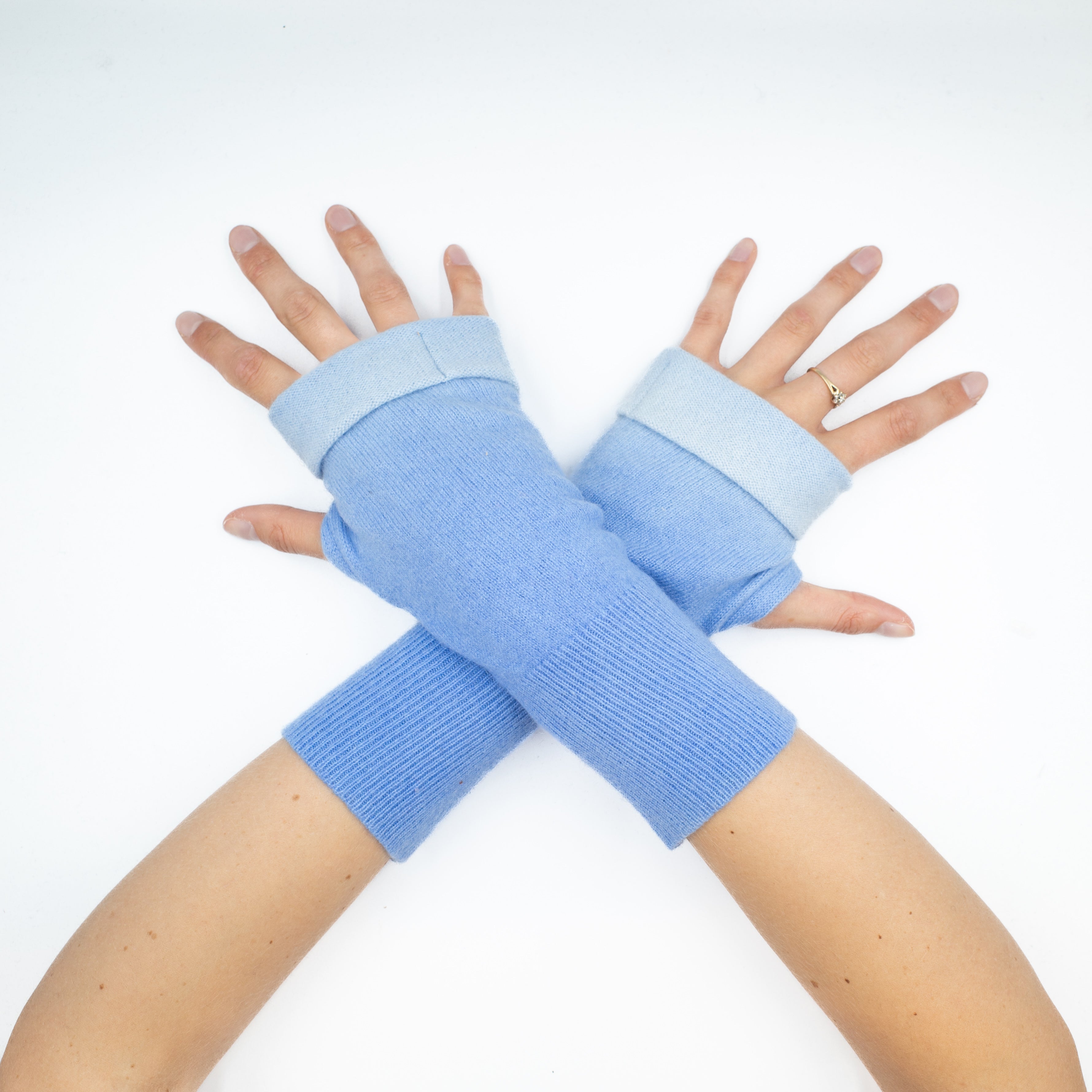 Bluebell Ombré Fingerless Gloves