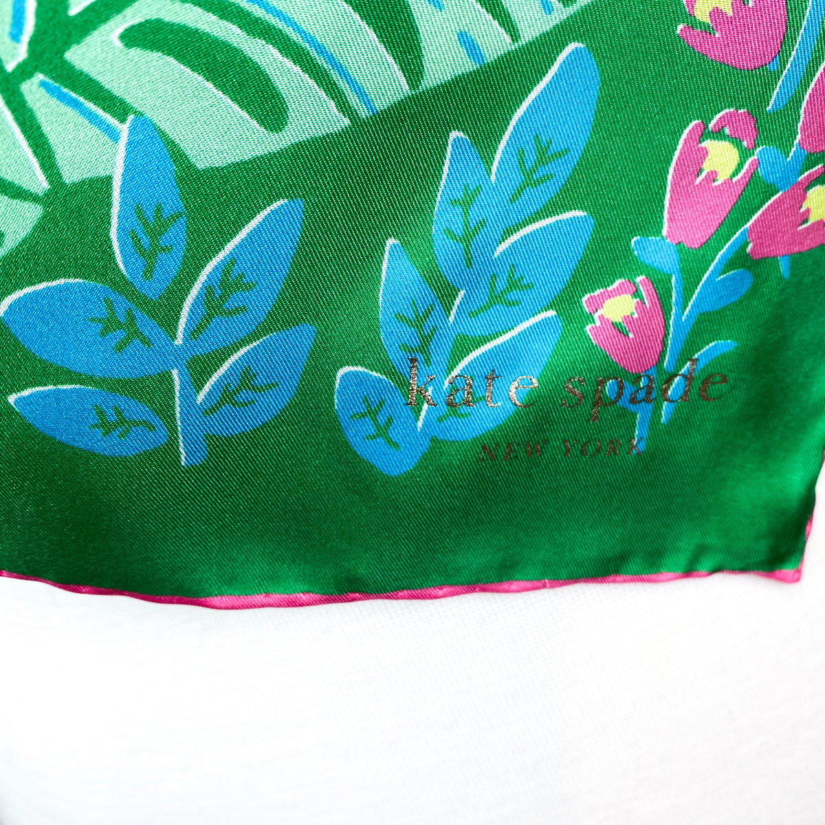 Kate Spade Floral Silk Scarf