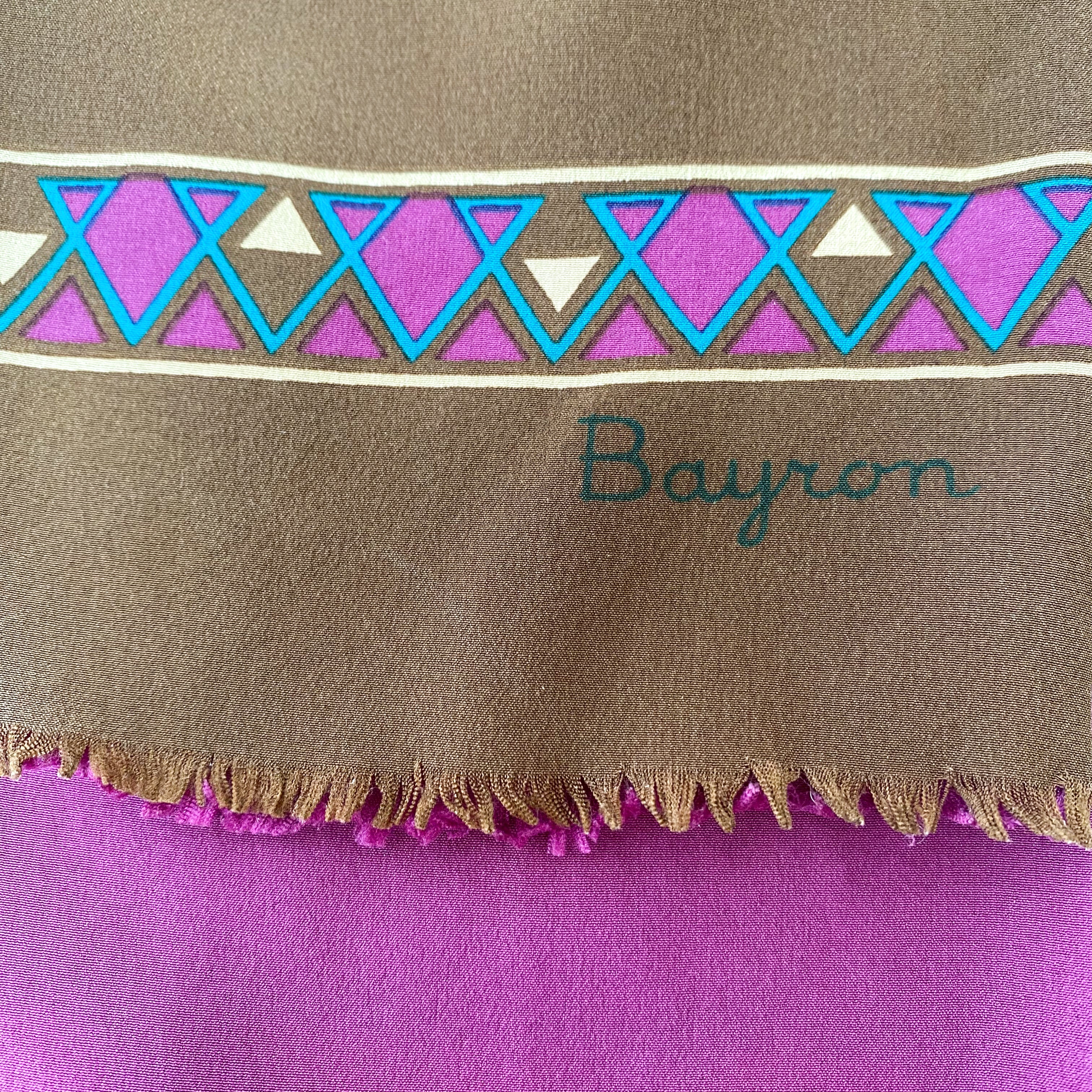 1970’s Bayron Long Silk Scarf
