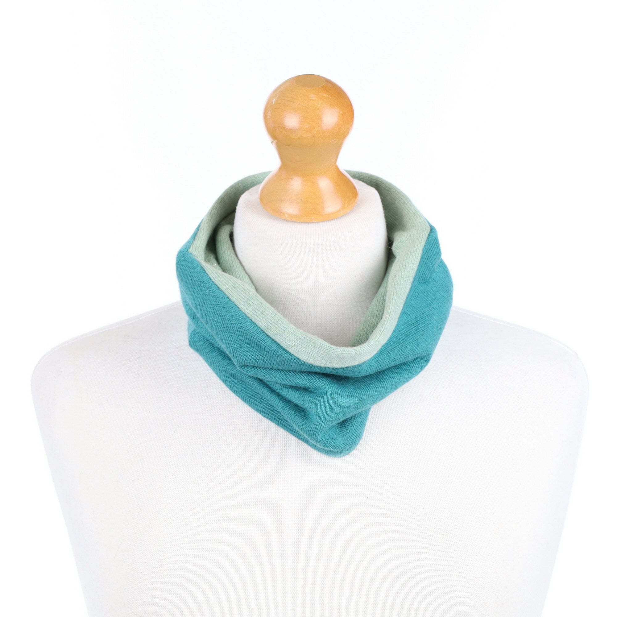 Sea and Aqua Green Neck Warmer