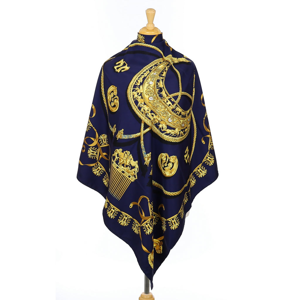 Hermès Les Cavaliers D’Or Silk Scarf