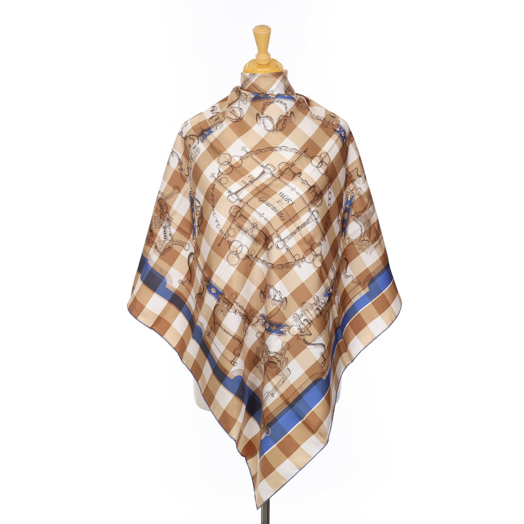 Hermès Mors & Gourmettes Silk Scarf