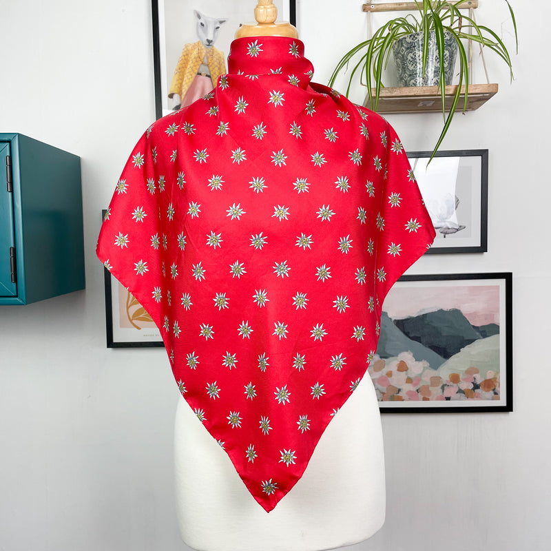 Christian Fischbacher Edelweiss Silk Scarf NEARLY NEW CASHMERE CO.