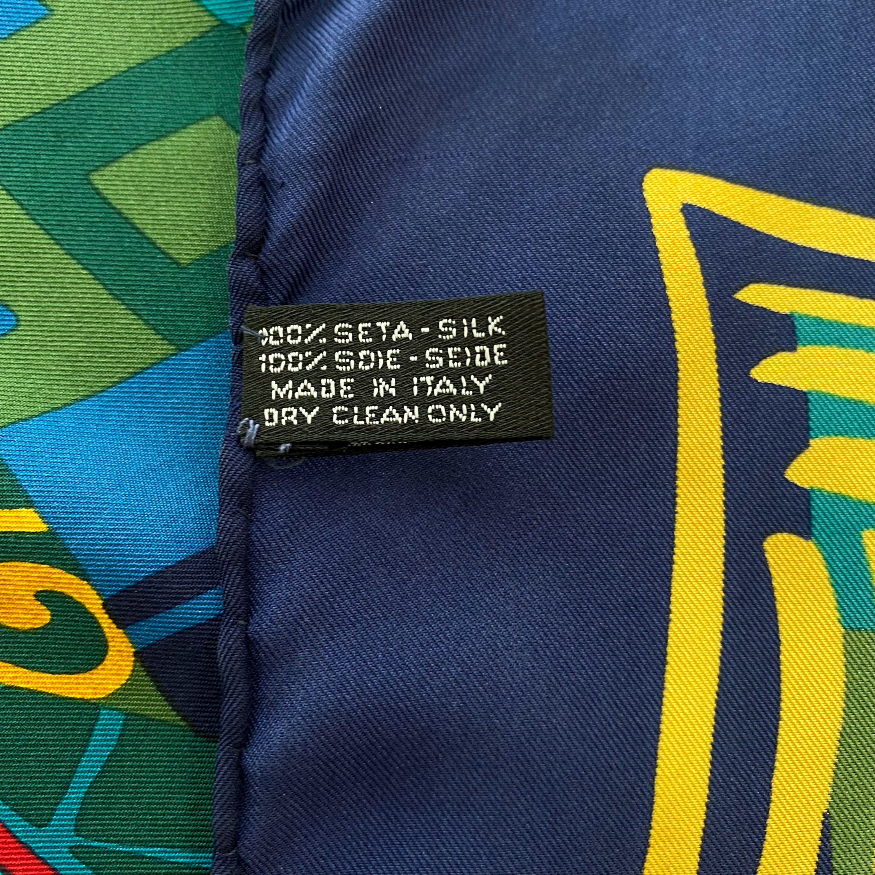 Celine Colourful Abstract Designer Silk Scarf