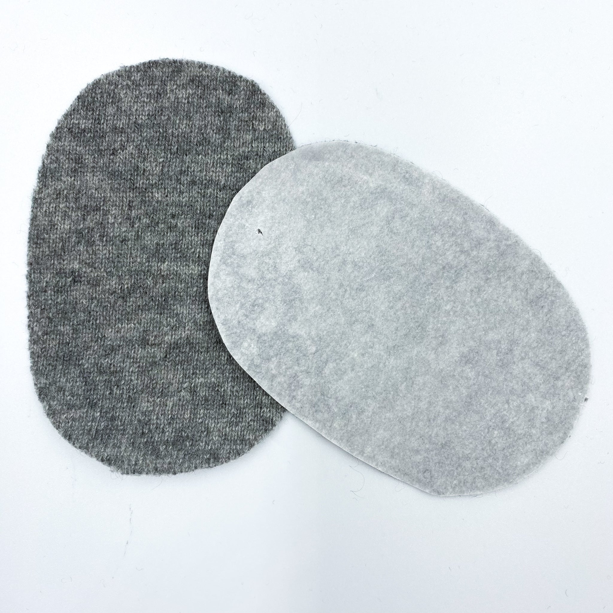 Small Pale Grey Elbow Patches - Machine Use