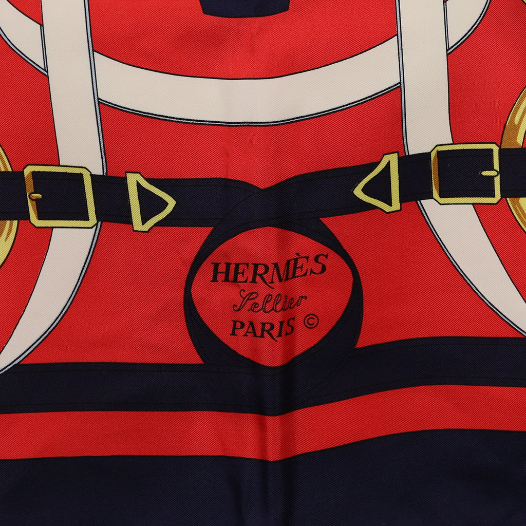Brand New Boxed Hermès Eperon D’or Silk Scarf