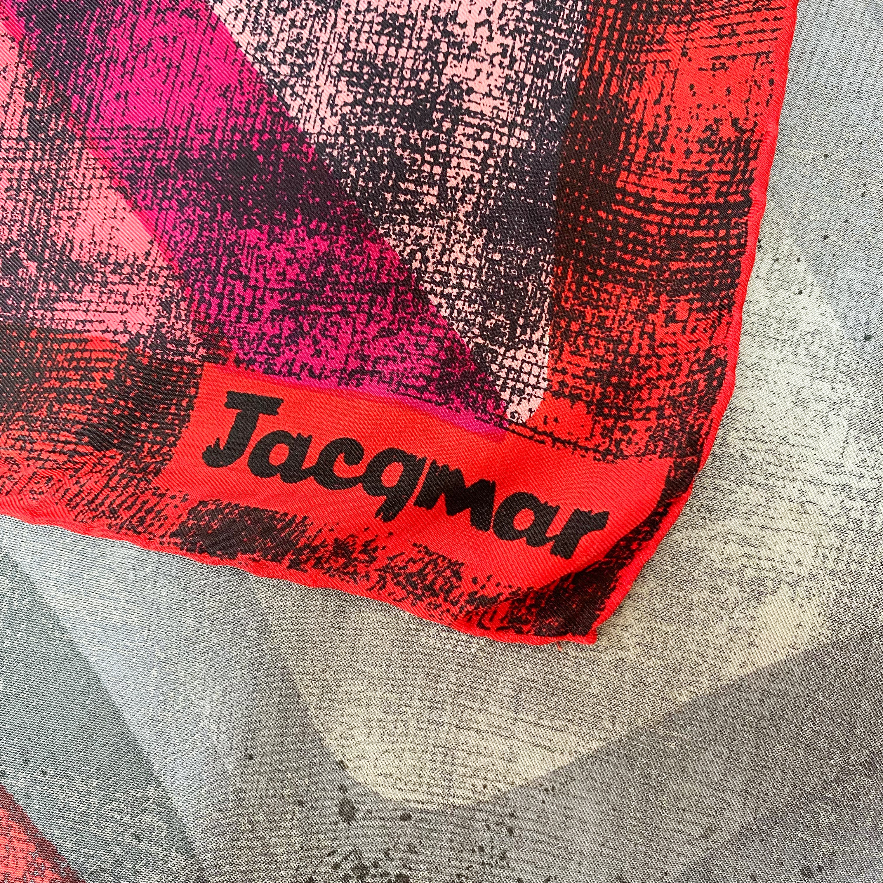 Vintage Pink Jacqmar Silk Scarf