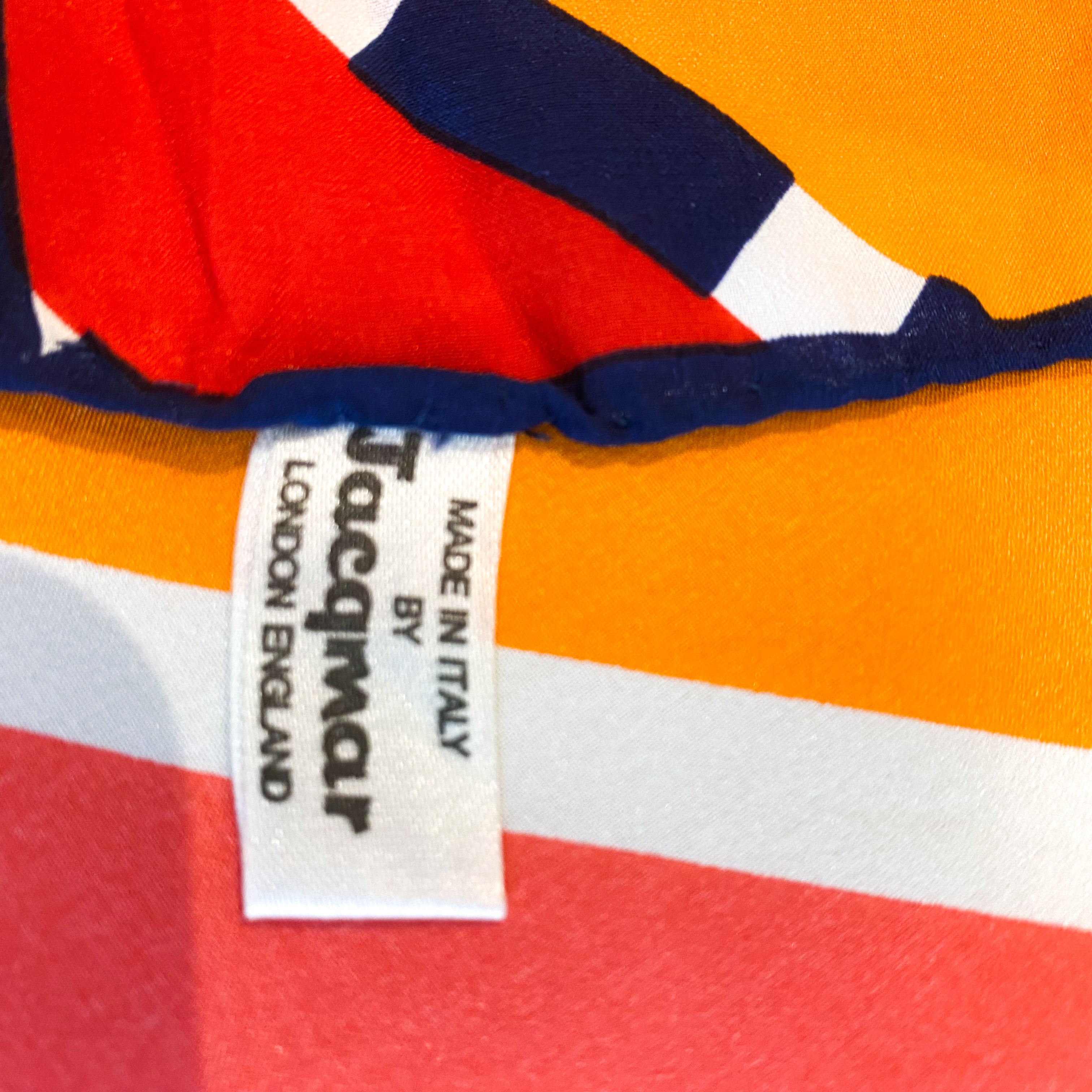 1970s Jacqmar Vintage Silk Scarf