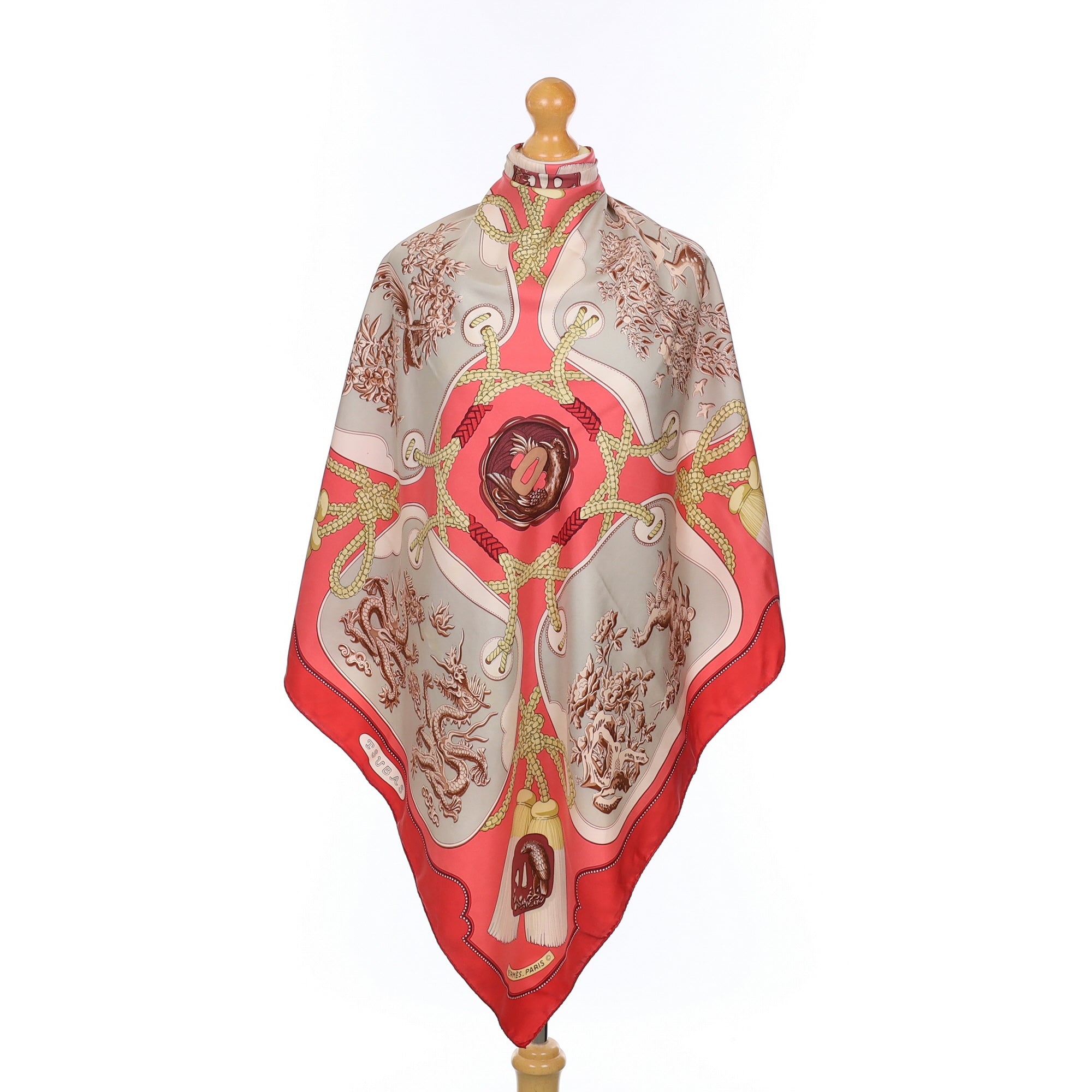 Hermès Tsubas Silk Scarf