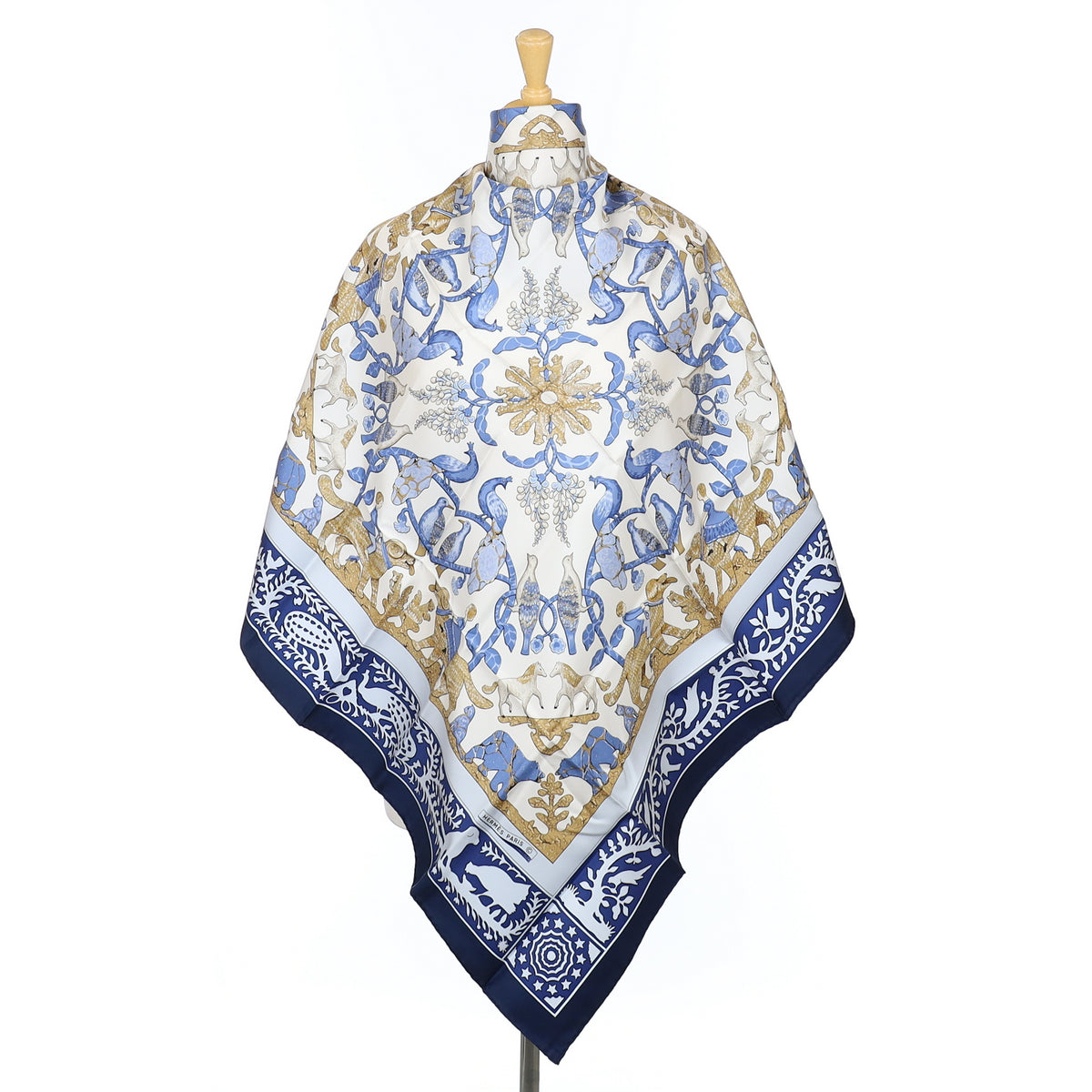 Brand New Hermès Early America Vintage Silk Scarf