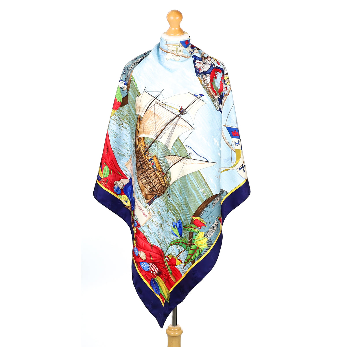 Hermès Christophe Colomb Découvre l’Amérique Silk Scarf