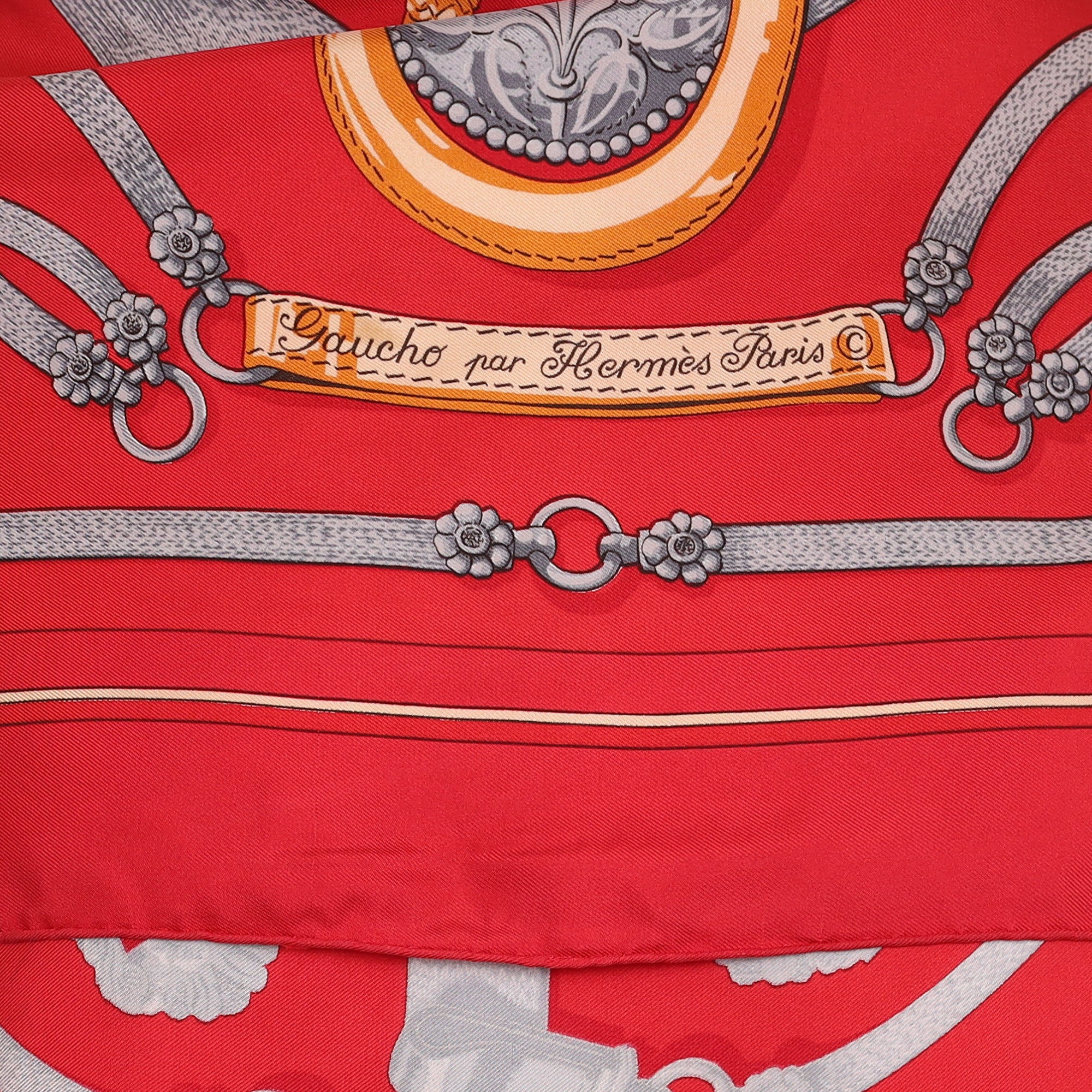 Hermès Gaucho par Hermès Paris Silk Scarf