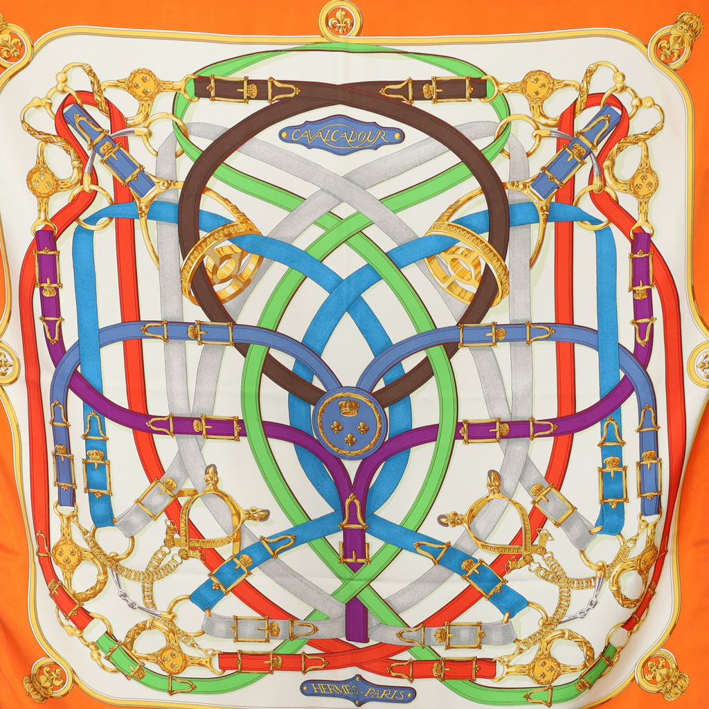 Hermès Cavalcadour Silk Scarf