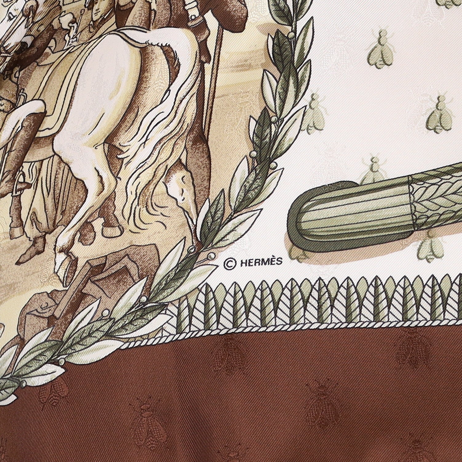 Brand New Boxed Hermès Napoléon Silk Scarf